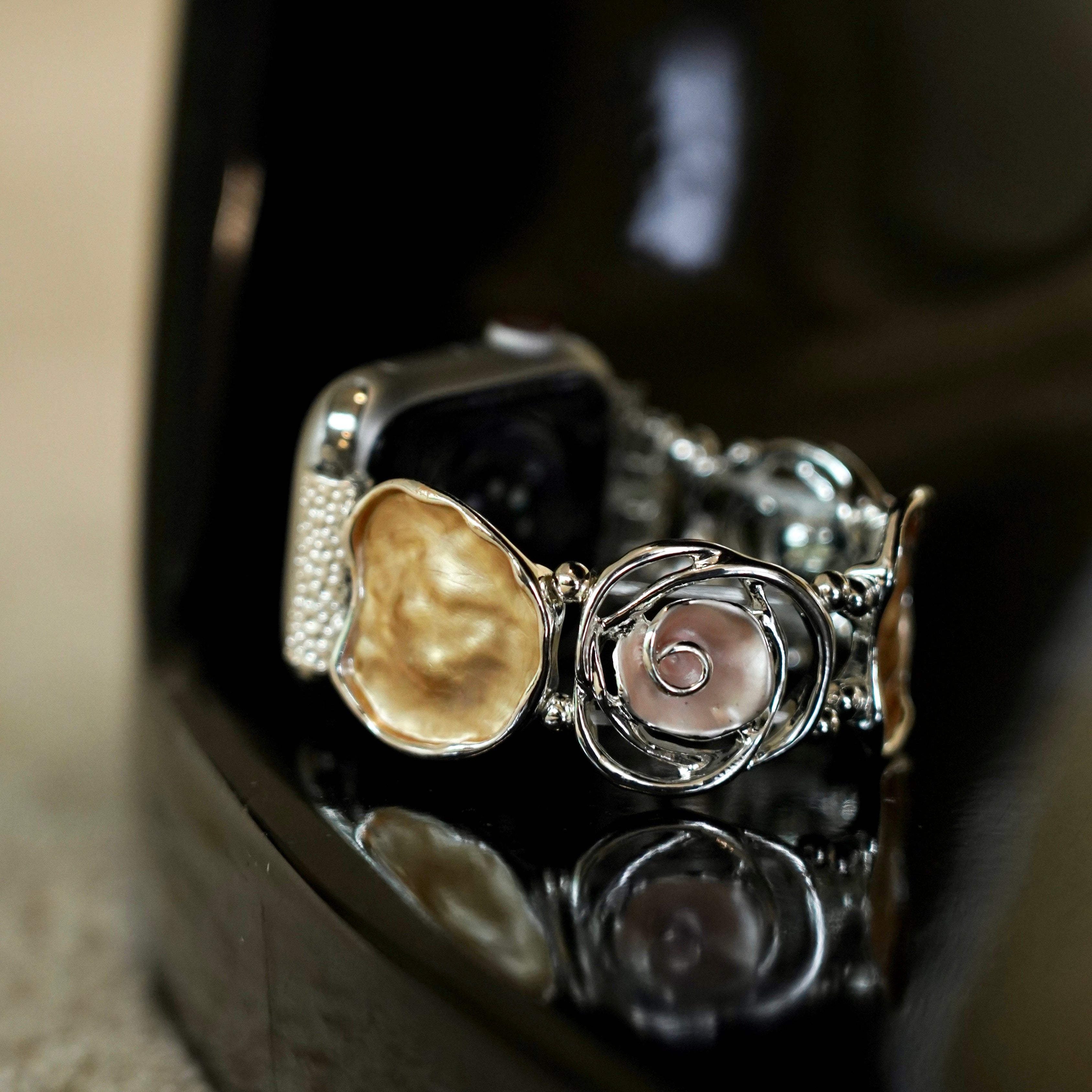 Rose Bangle Elastic Watch Bracelet for Galaxy