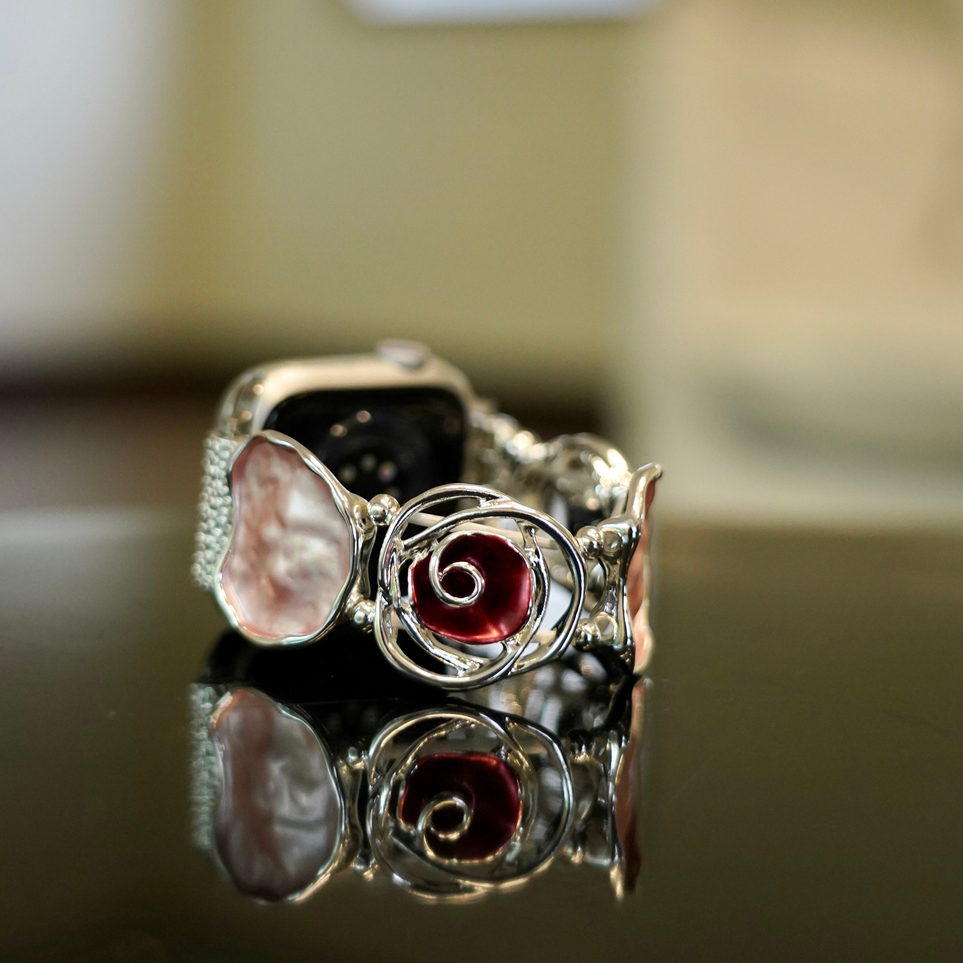 Rose Bangle Elastic Watch Bracelet for Galaxy