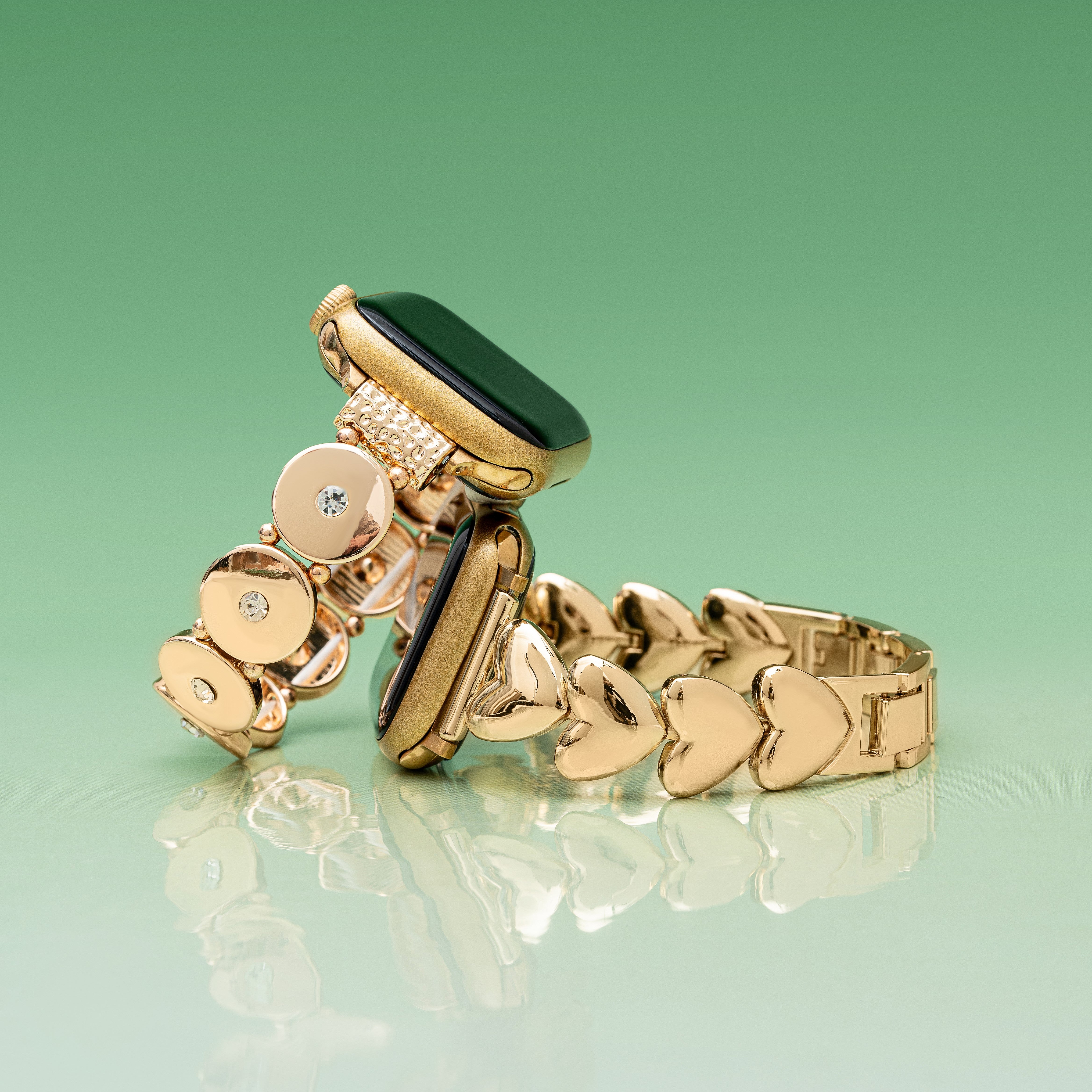 سوار ساعة Apple Watch المعدني المصقول Love