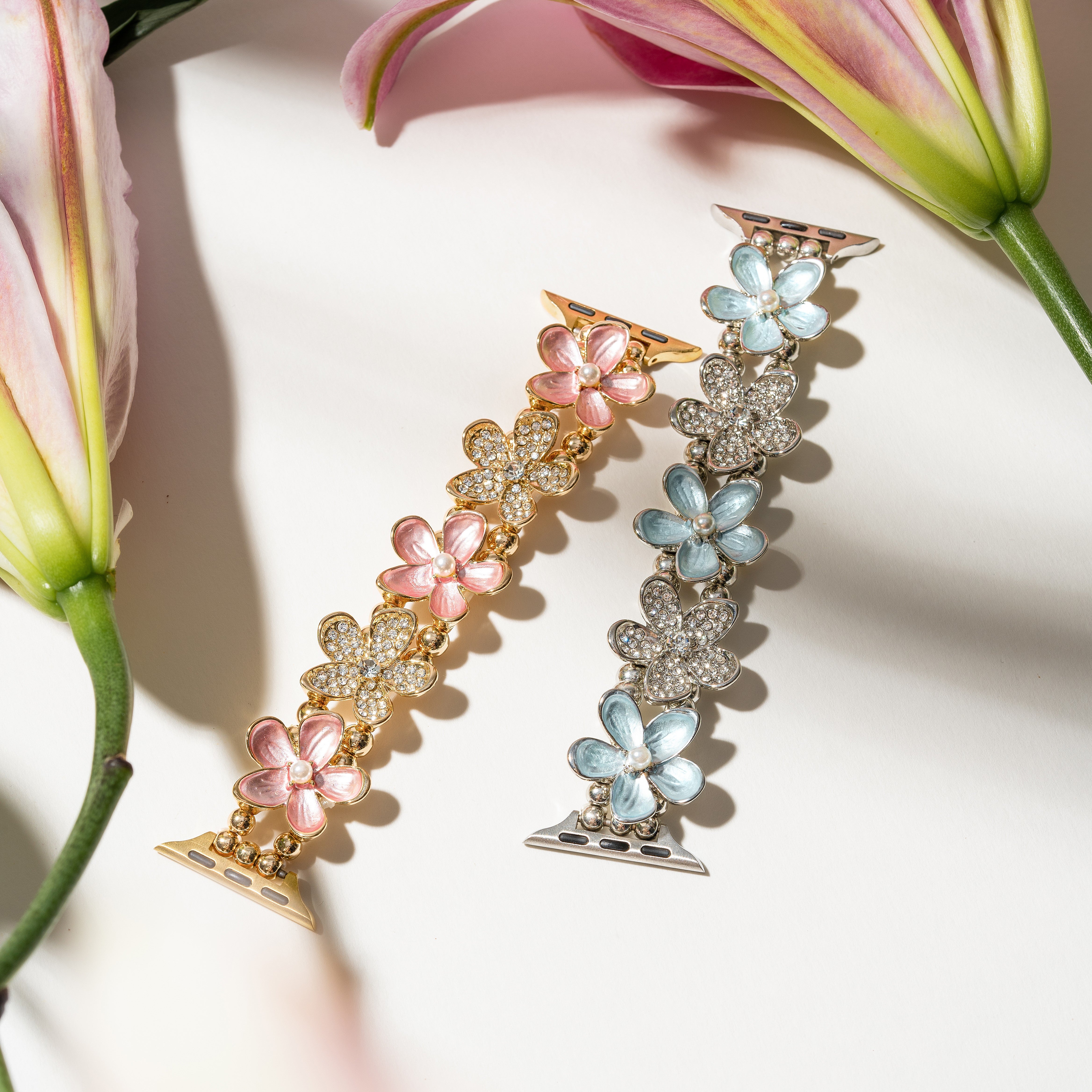 Blüten Elastisches Armband für die Apple Watch