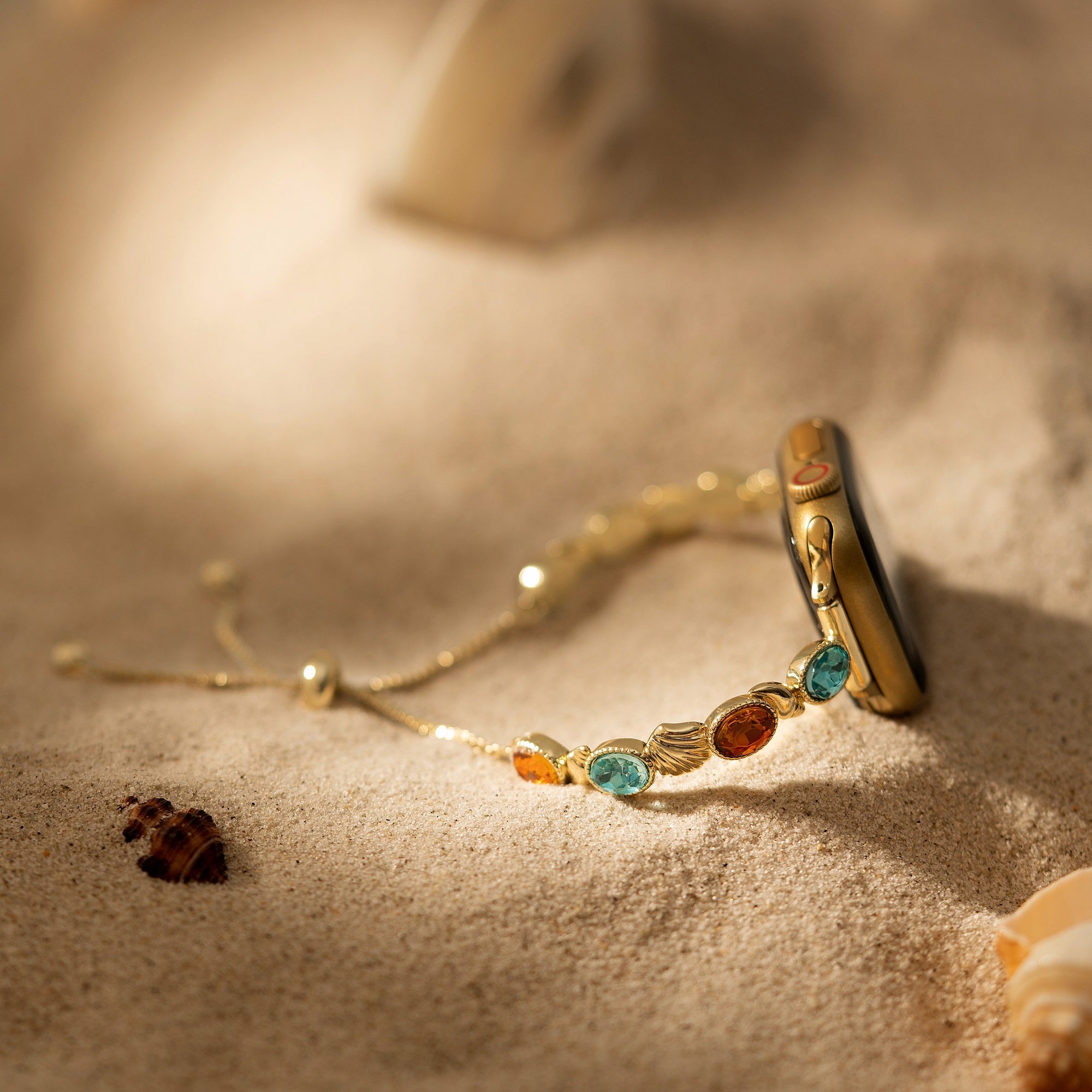 Tidal Gem 14ct Gold Plated Watch Band for Galaxy