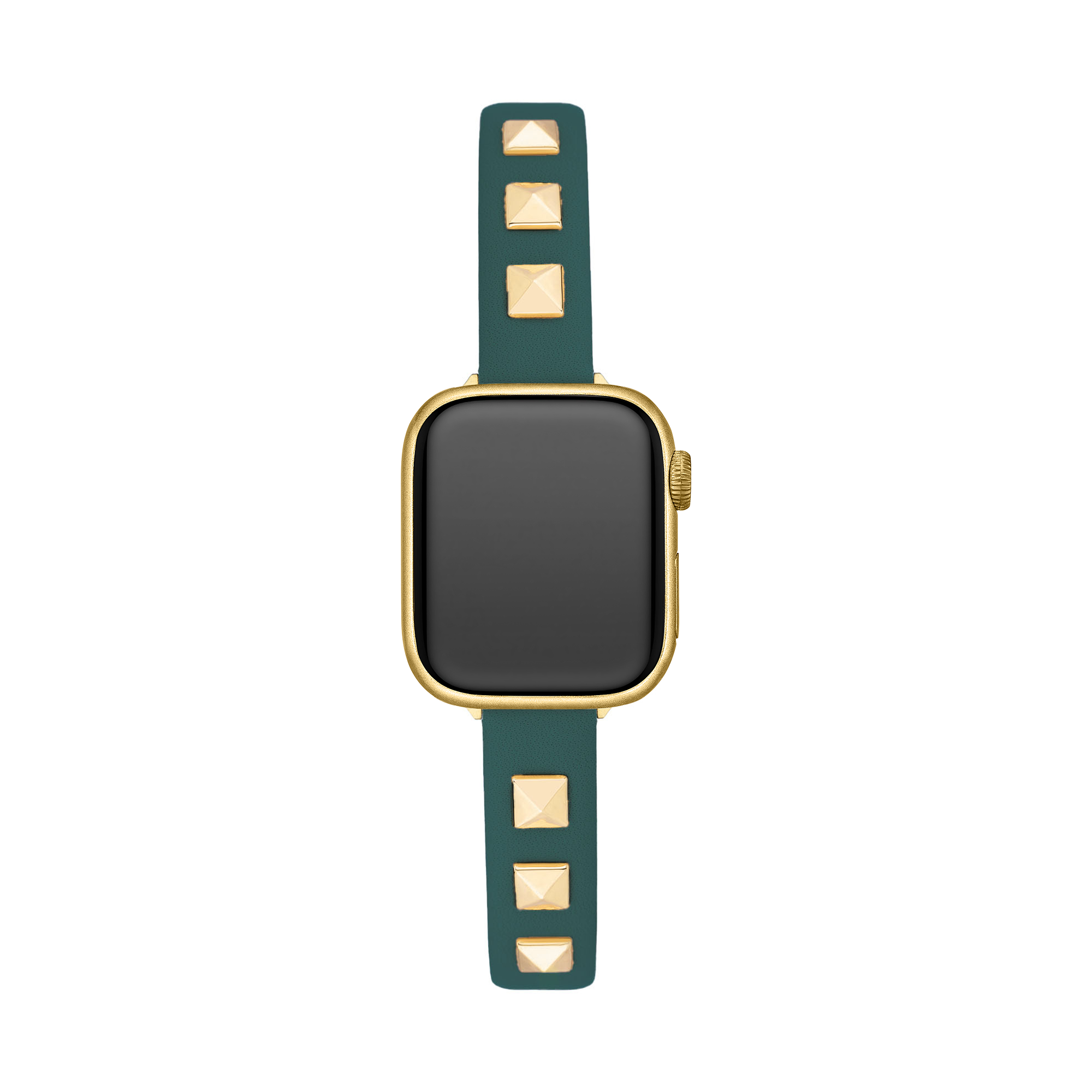 Schickes Nietenbesetztes Lederarmband für Fitbit