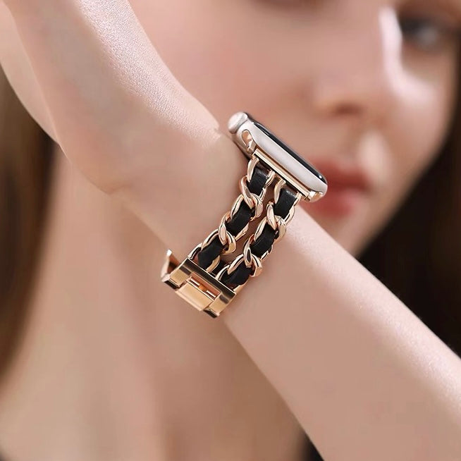 Double-Twisted Metal Watch Band for Fitbit