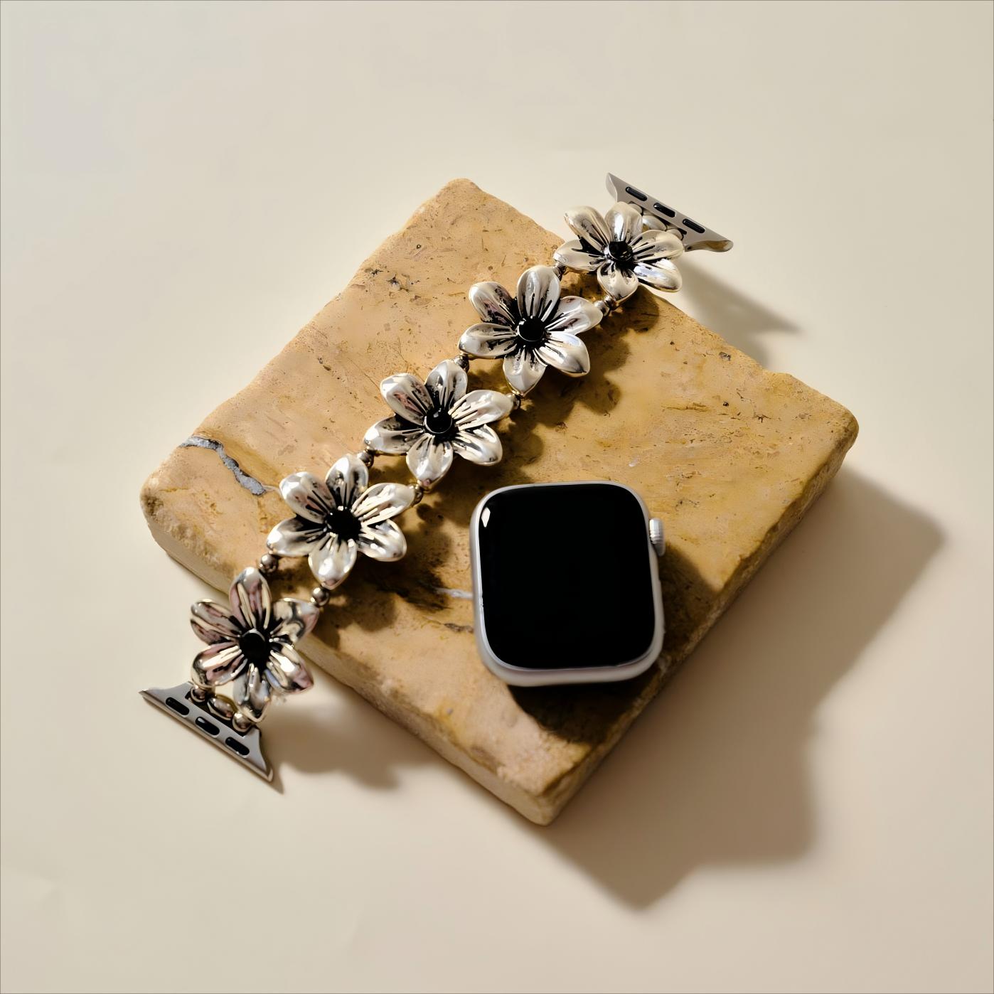 Statement Floral Bangle Watch Bracelet for Galaxy