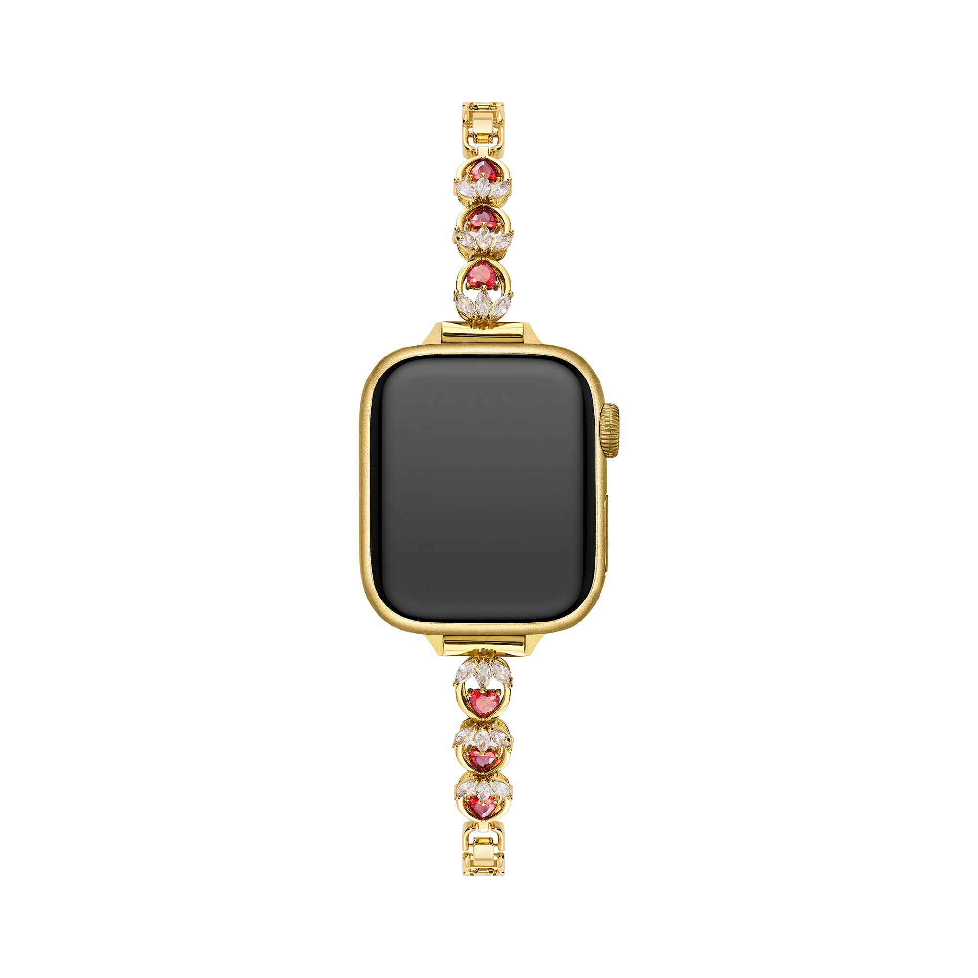 14k Gold / Platinum Plated Strawberry Heart Watch Band for Galaxy