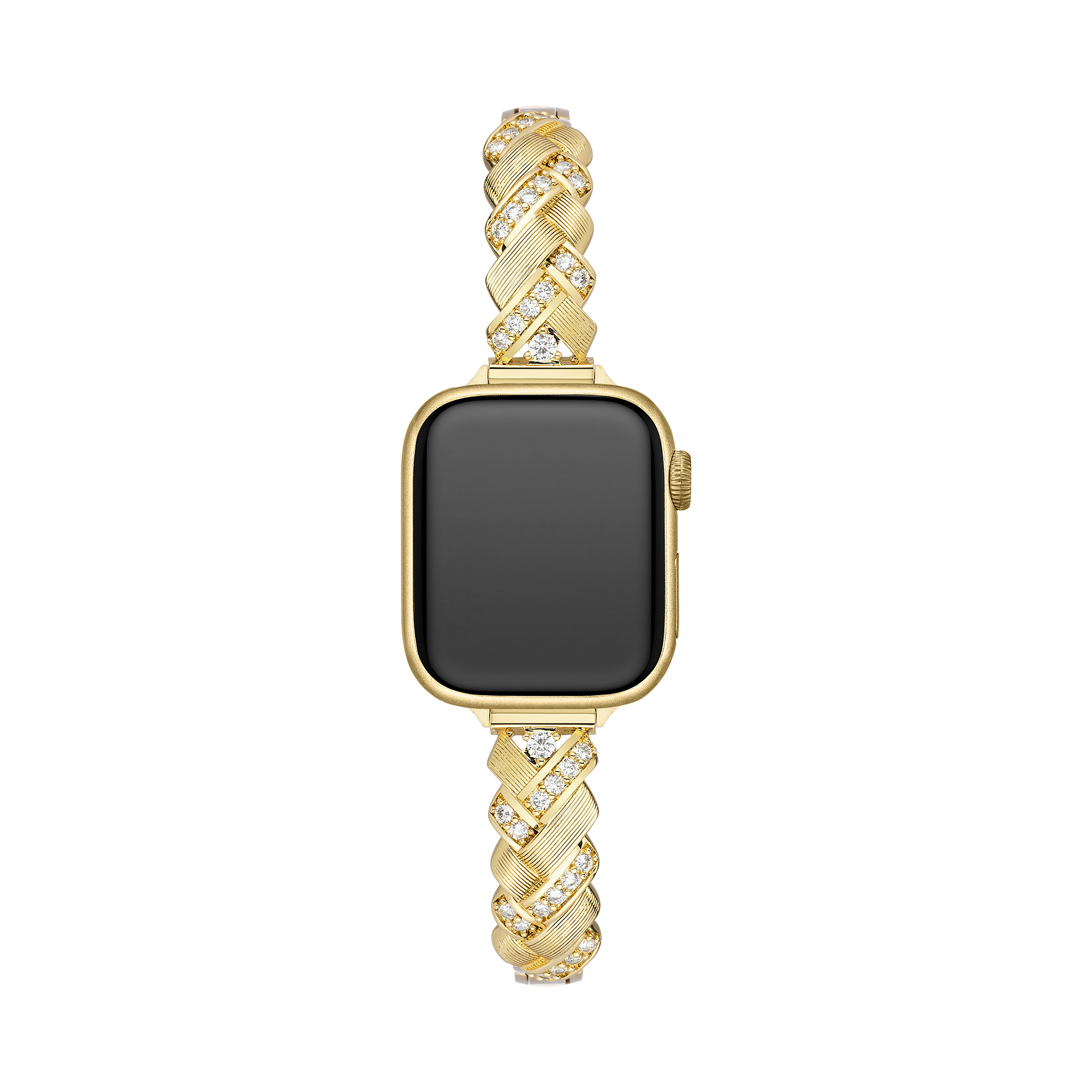 Sparkling Braided Metal Watch Band for Apple Watch
