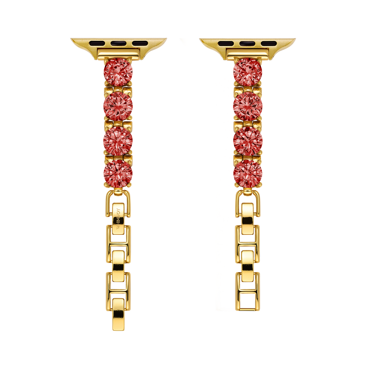 Round Zircon Copper Watch Band for Xiaomi