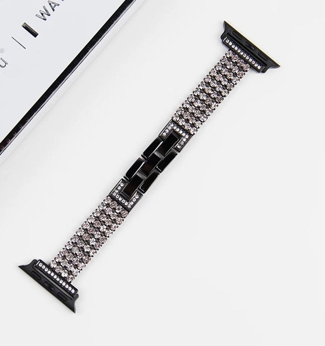 Diamond Studded Watch Band for Apple Watch