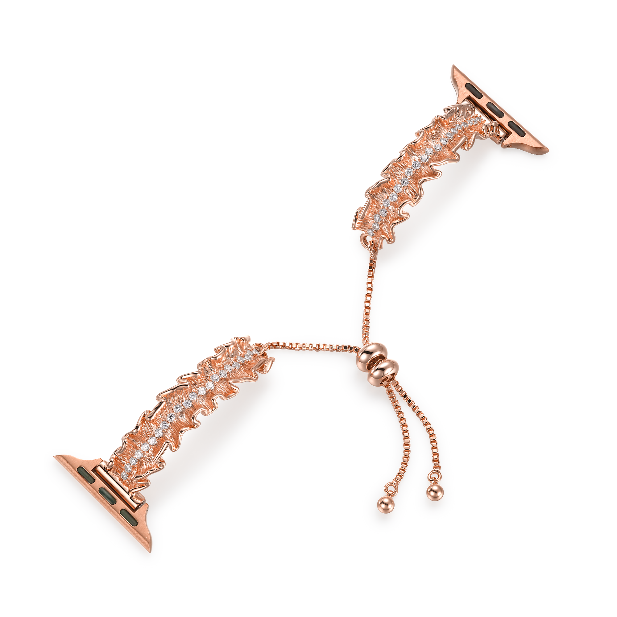14k Gold / Platinum Plated Lace Copper Watch Band for Apple Watch