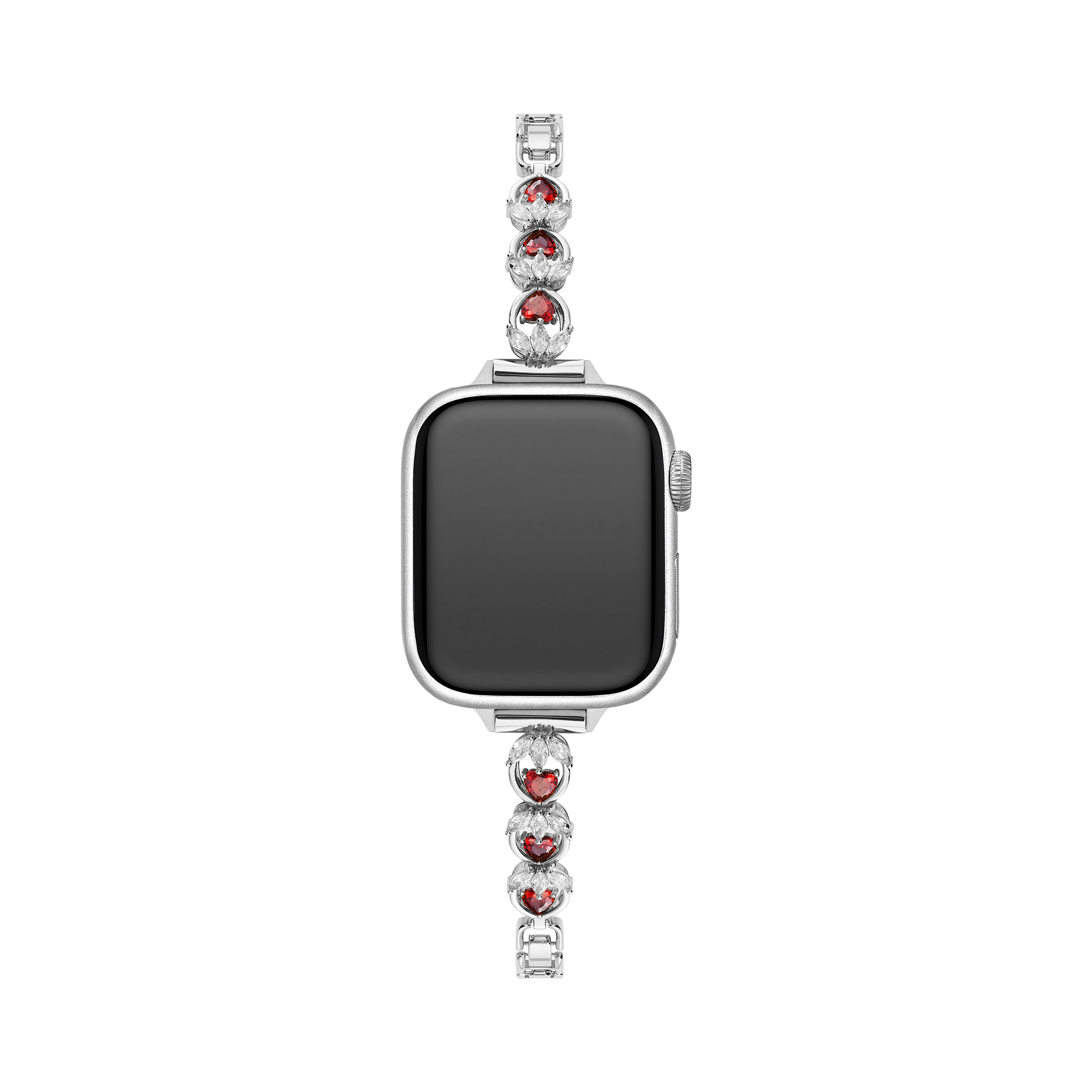 14k Gold / Platinum Plated Stawberry Heart Watch Band for Apple Watch
