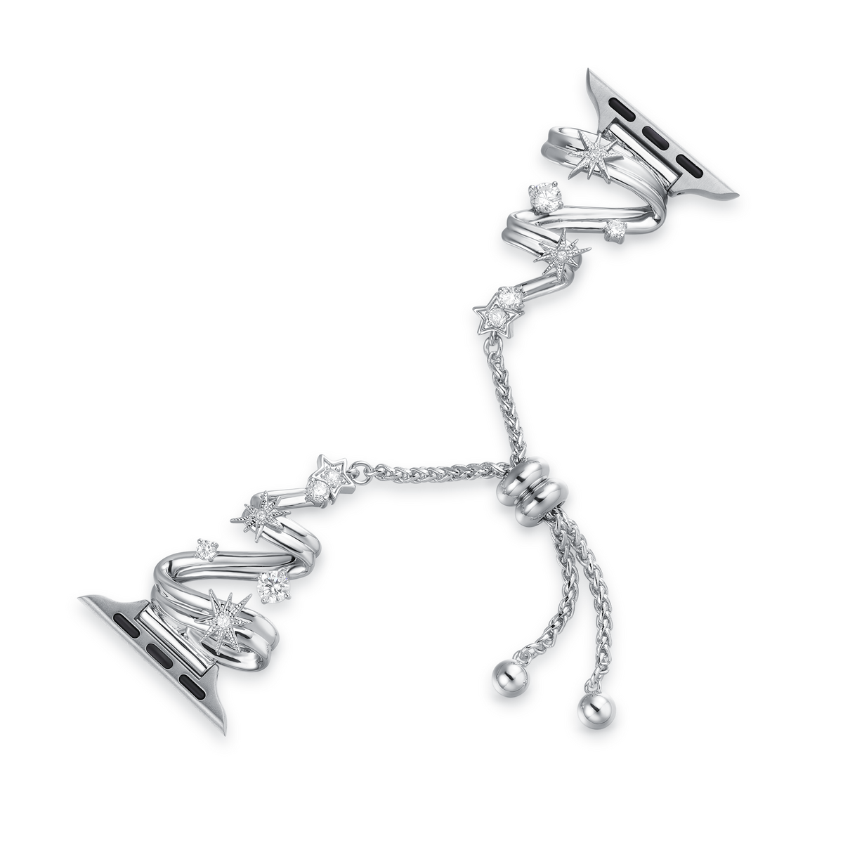 Twinkling Christmas Tree Metal Watch Band for Fitbit