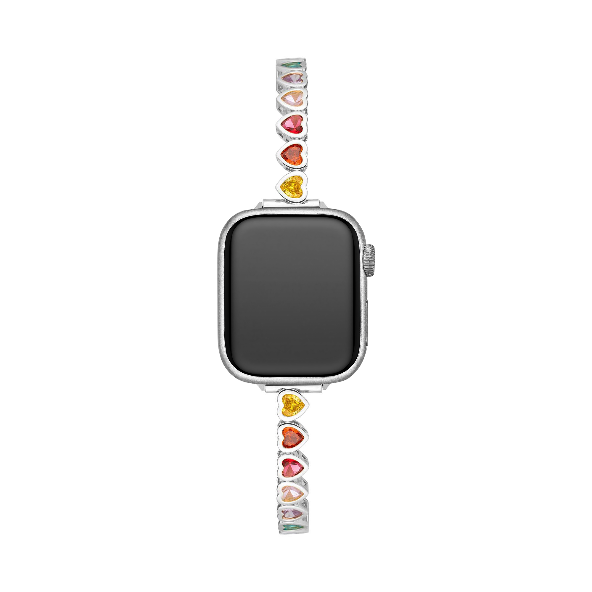 Rainbow Love 14k Gold / Platinum Plated Watch Band for Apple Watch