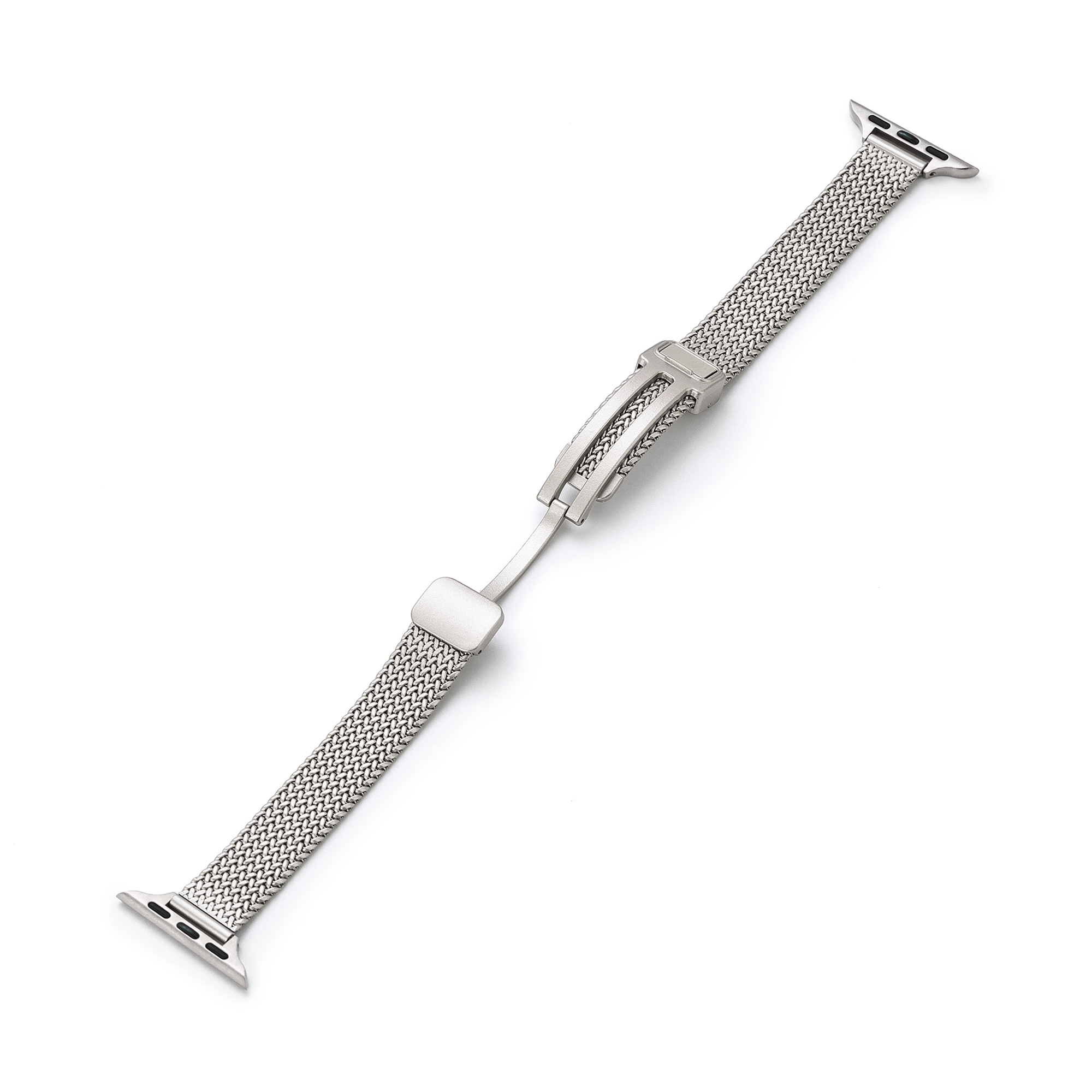 Apple Watch用ミニマリストなマグネット式メタルウォッチバンド