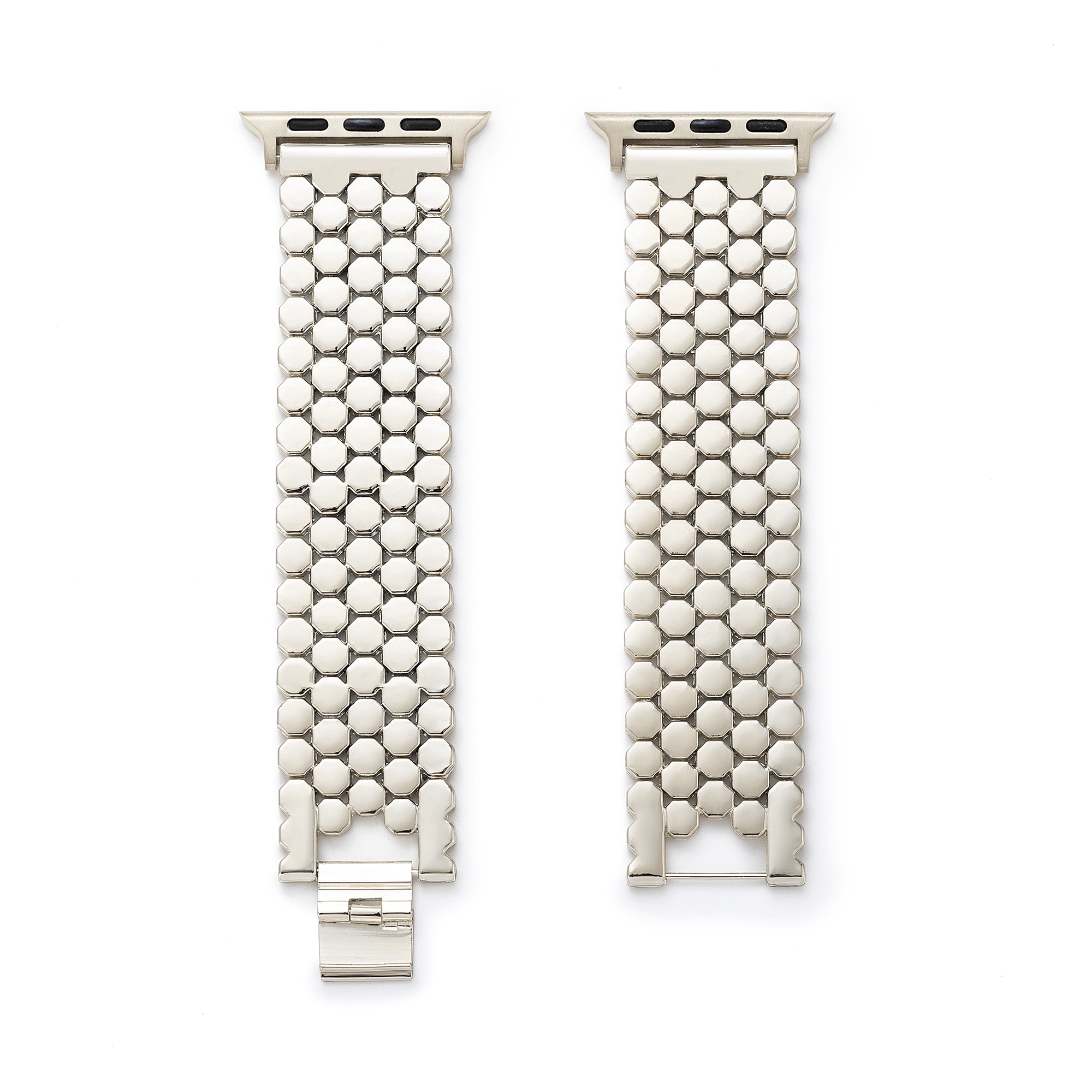 Unisex Waben-Metall-Uhrenarmband