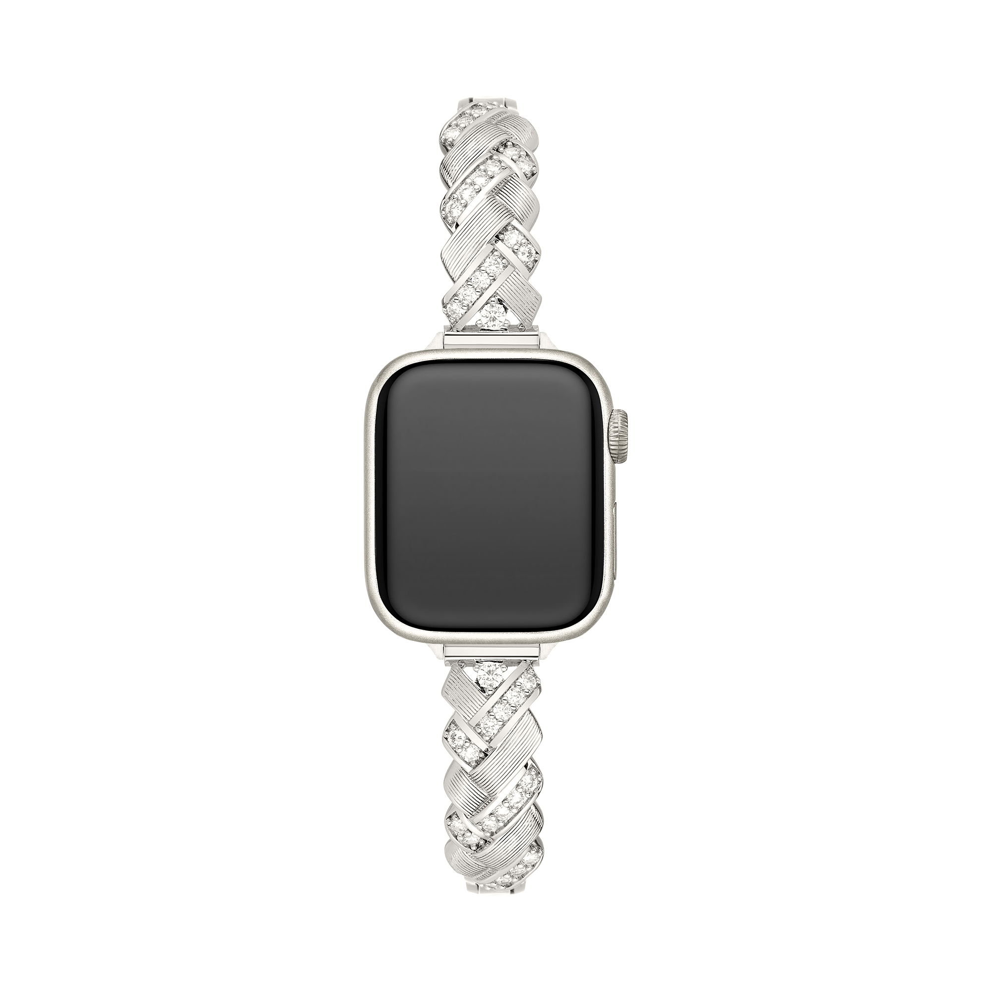Sparkling Braided Metal Watch Band for Apple Watch