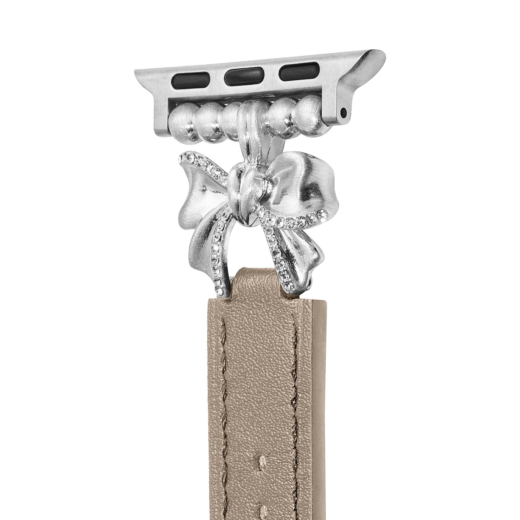 14k Gold / Platinum Plated Bowknot Leather Watch Band for Galaxy