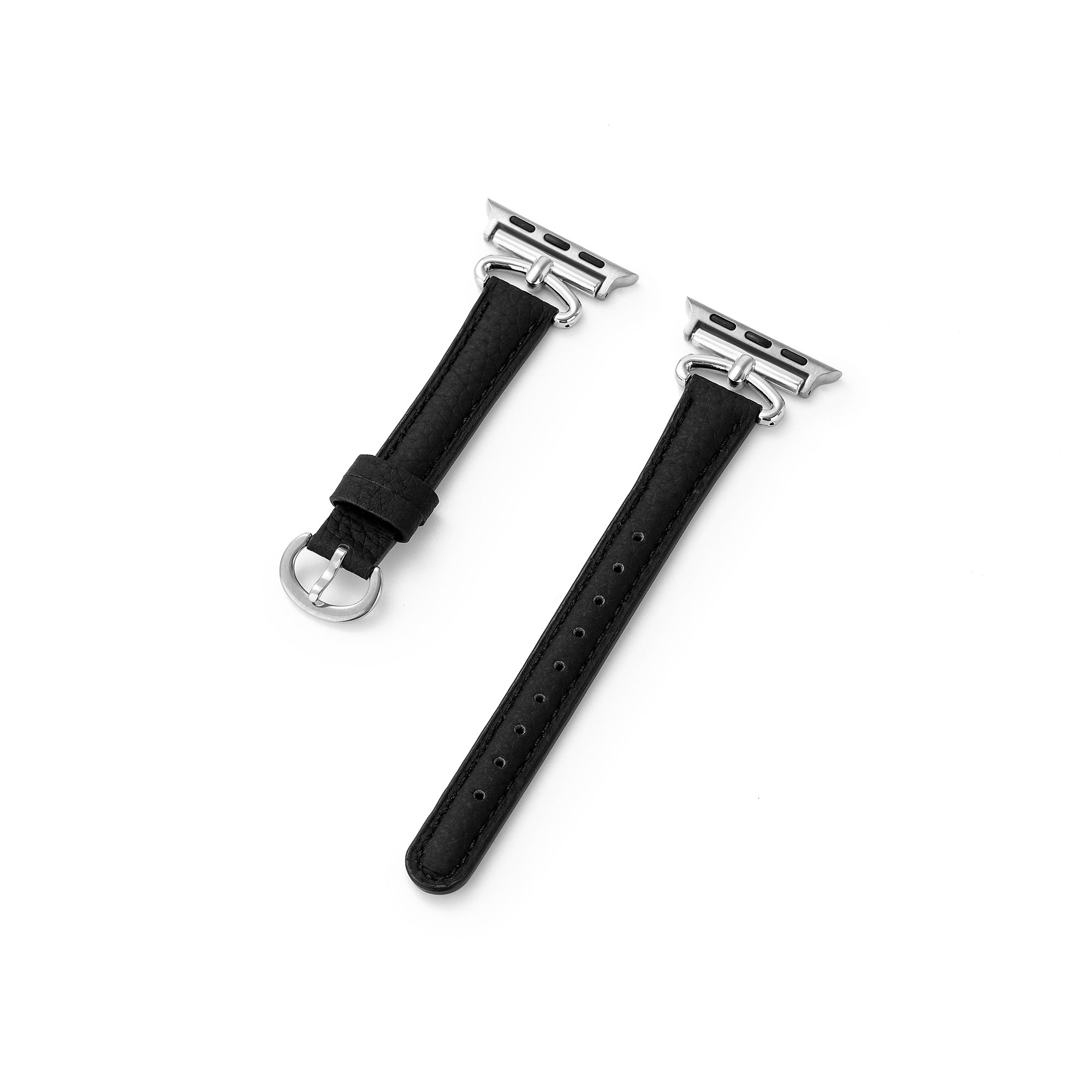 Apple Watch用メタルアクセントレザーウォッチバンド