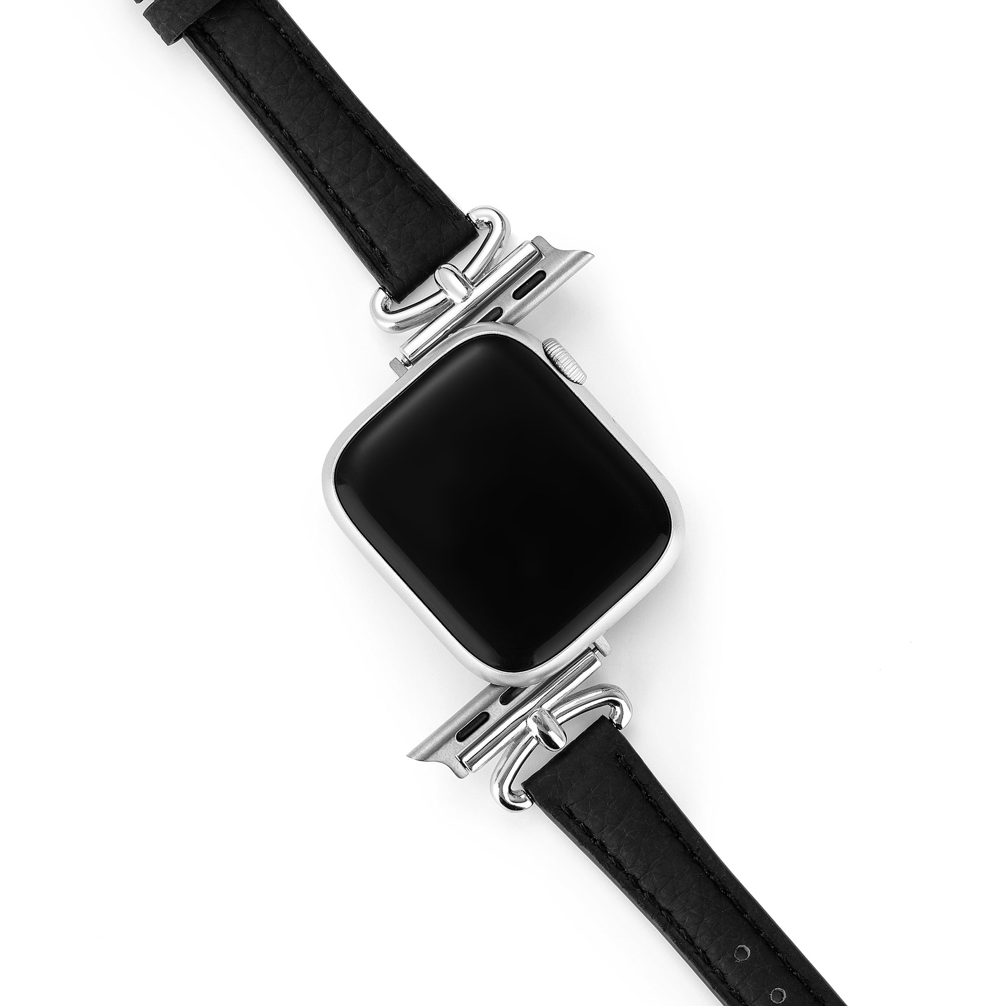Apple Watch用メタルアクセントレザーウォッチバンド