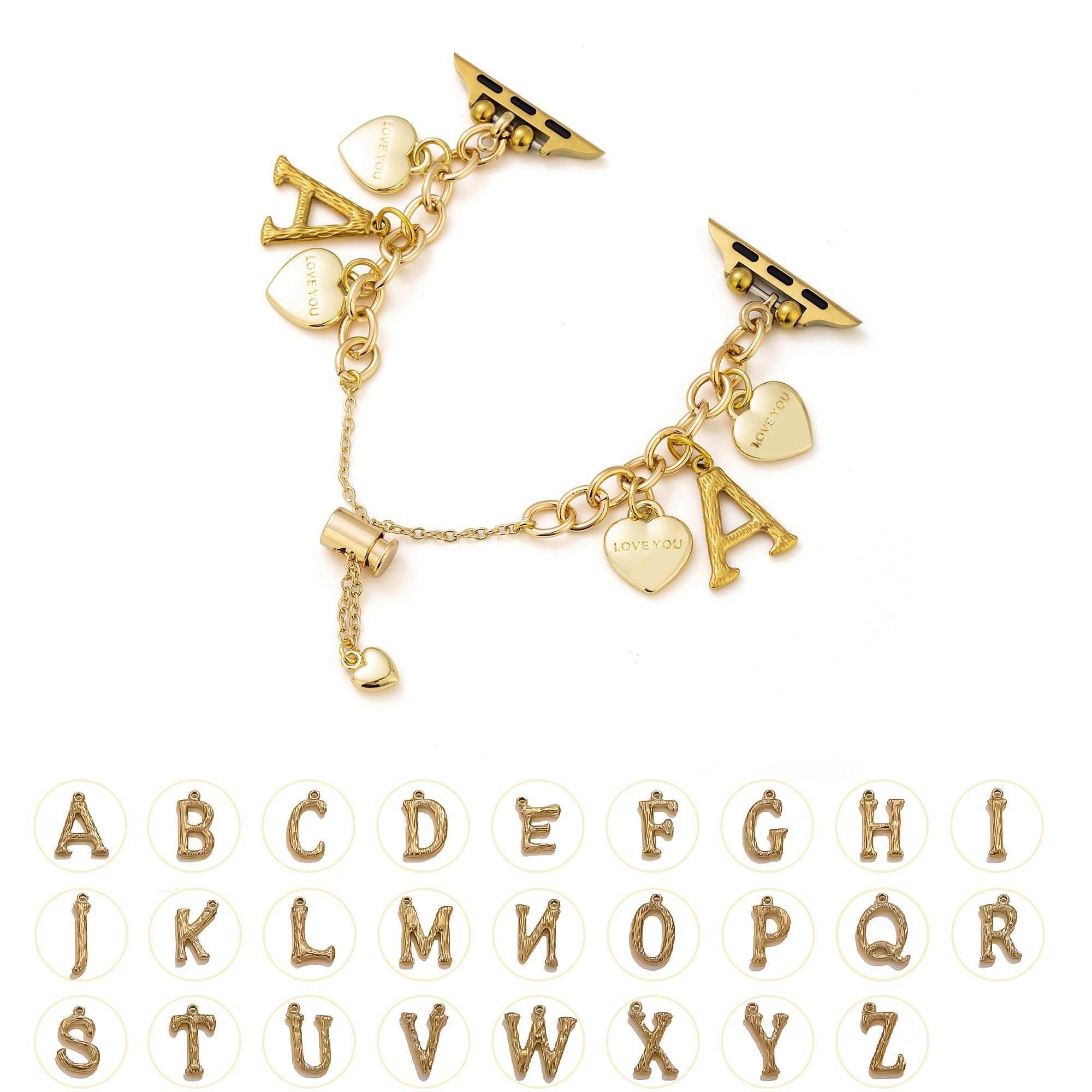 Love Letter Pendant Metal Watch Band for Galaxy