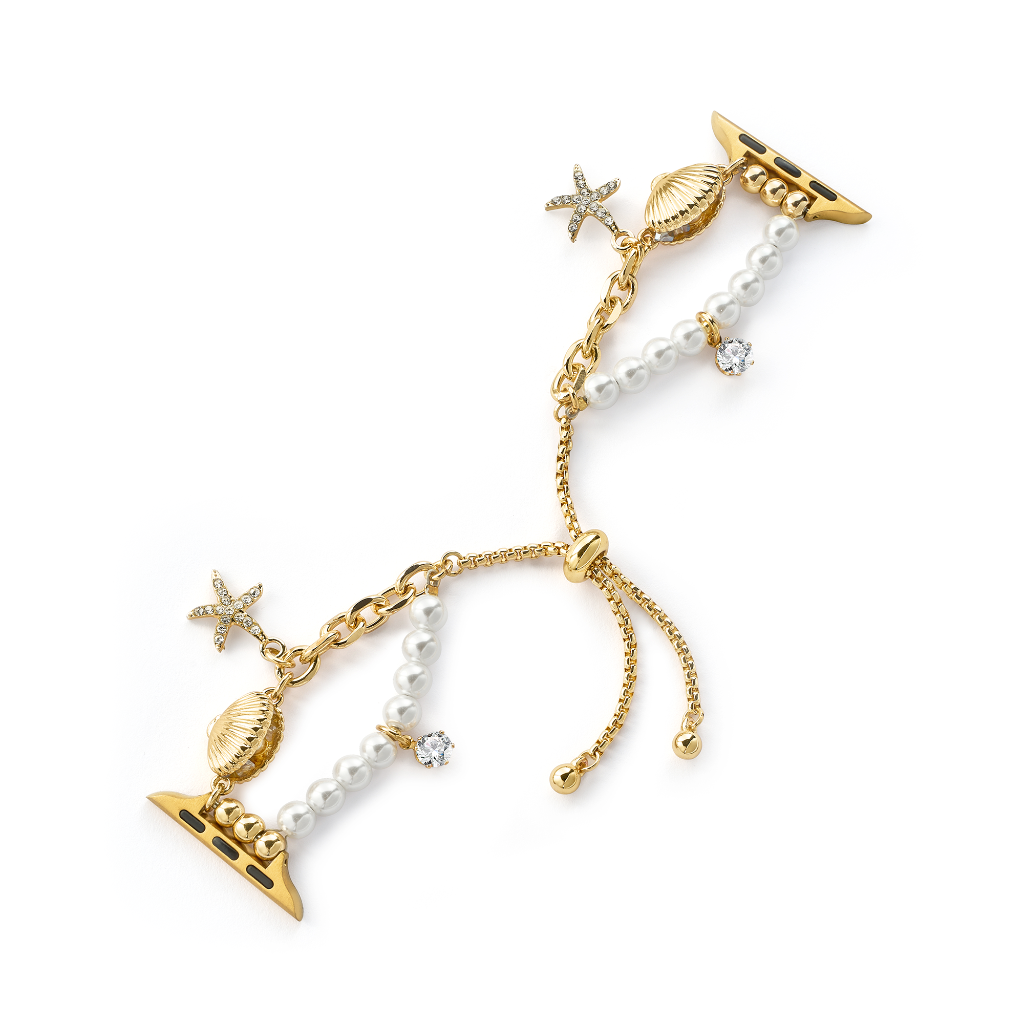 Coastal Pearl Charm Perlenarmband für Apple Watch