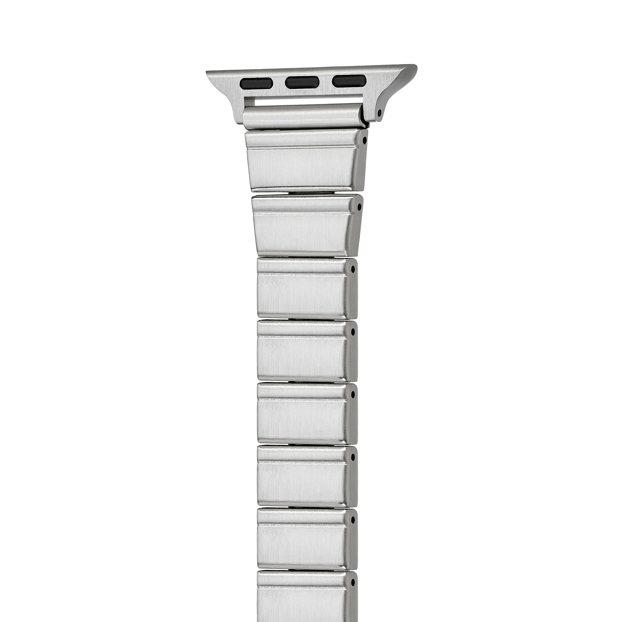 Minimal Modern Brushed Metal Watch Band for Apple Watch