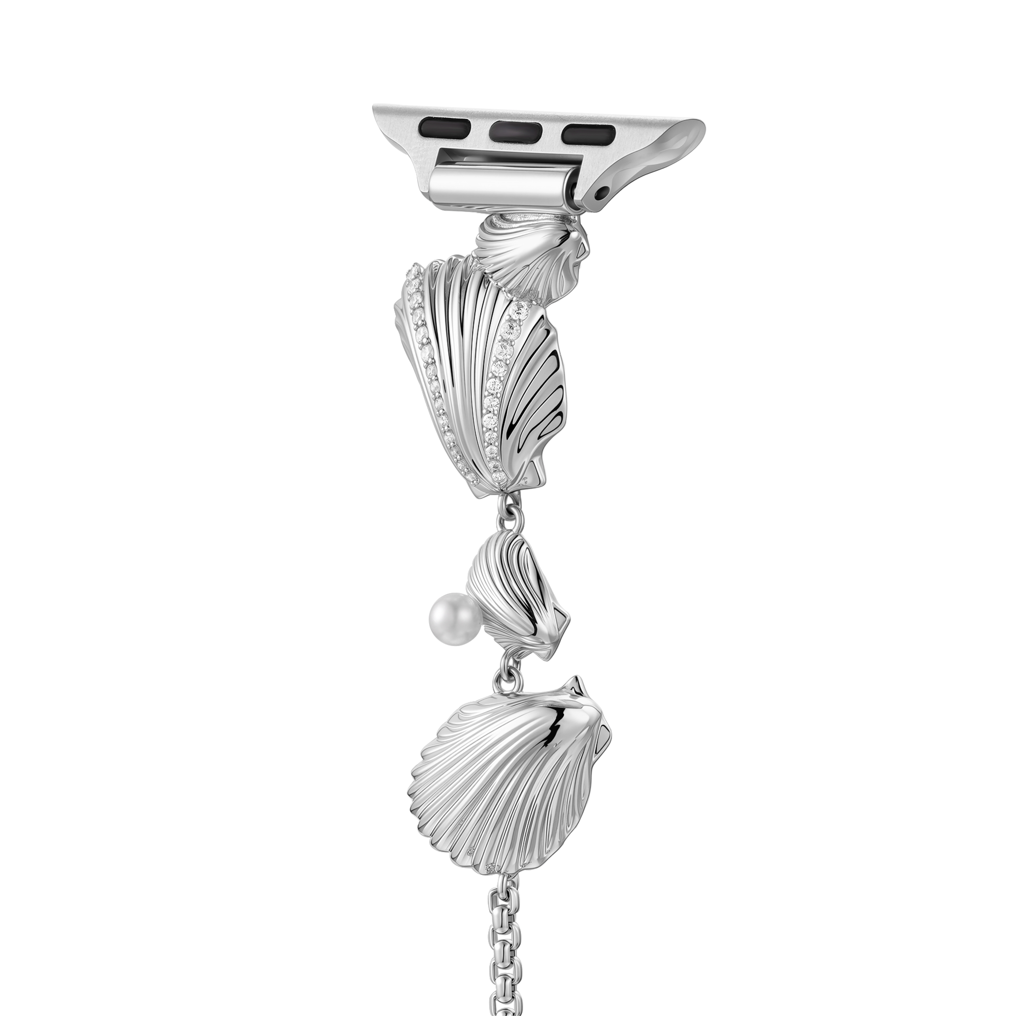 14k Gold / Platinum Plated Seashell Copper Watch Band for Apple Watch