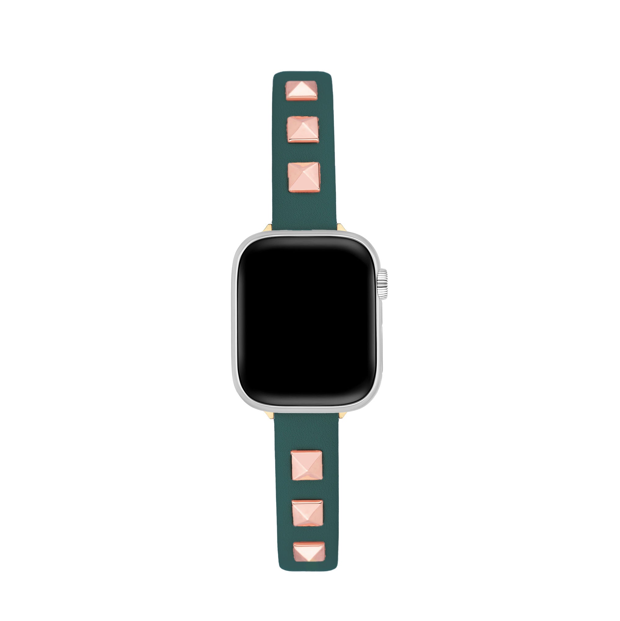 シックなリベットスタッズレザーウォッチバンド(Apple Watch用)