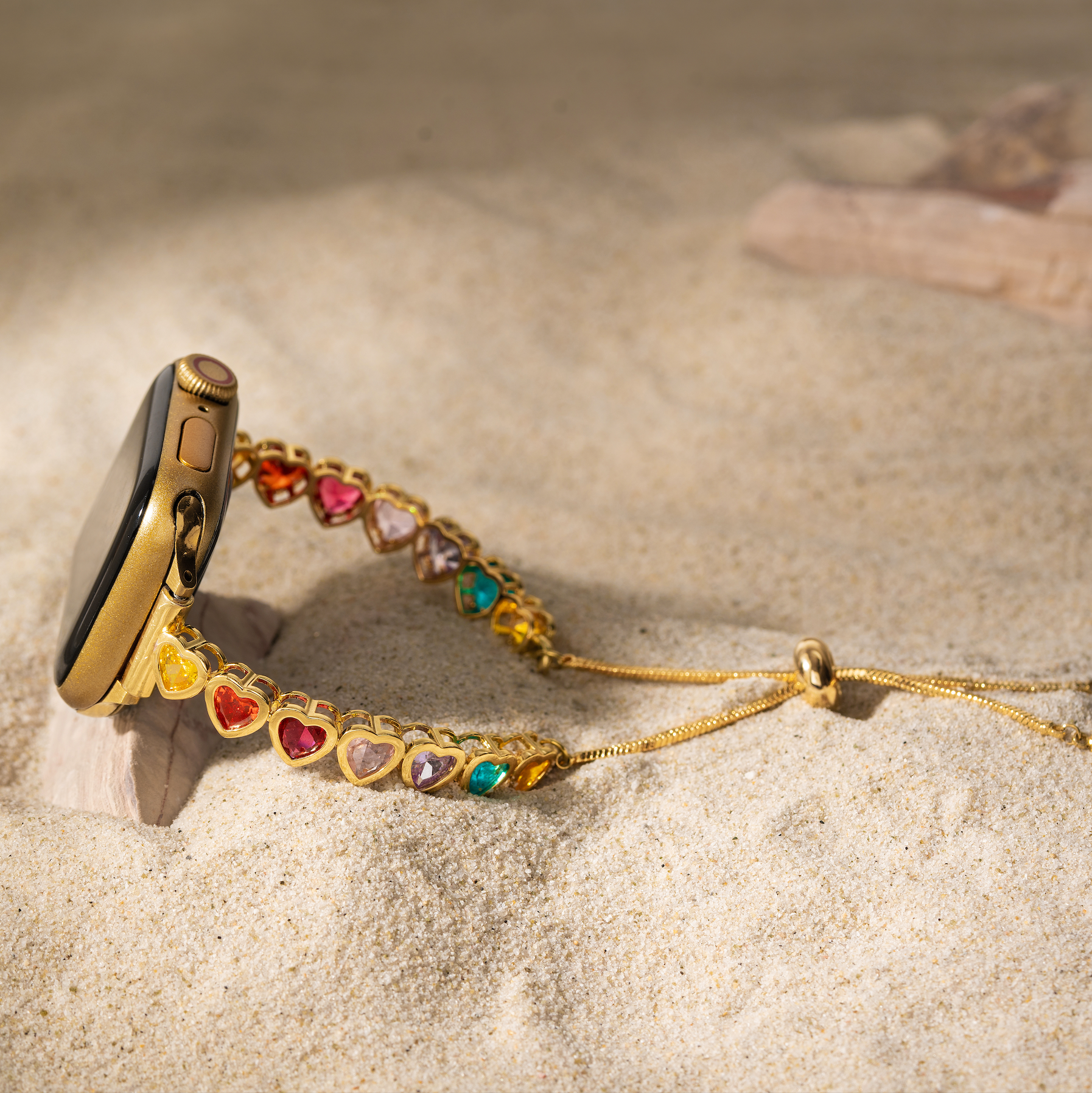 Regenbogen Liebe 14k Gold / Platin Beschichtetes Armband für Galaxy