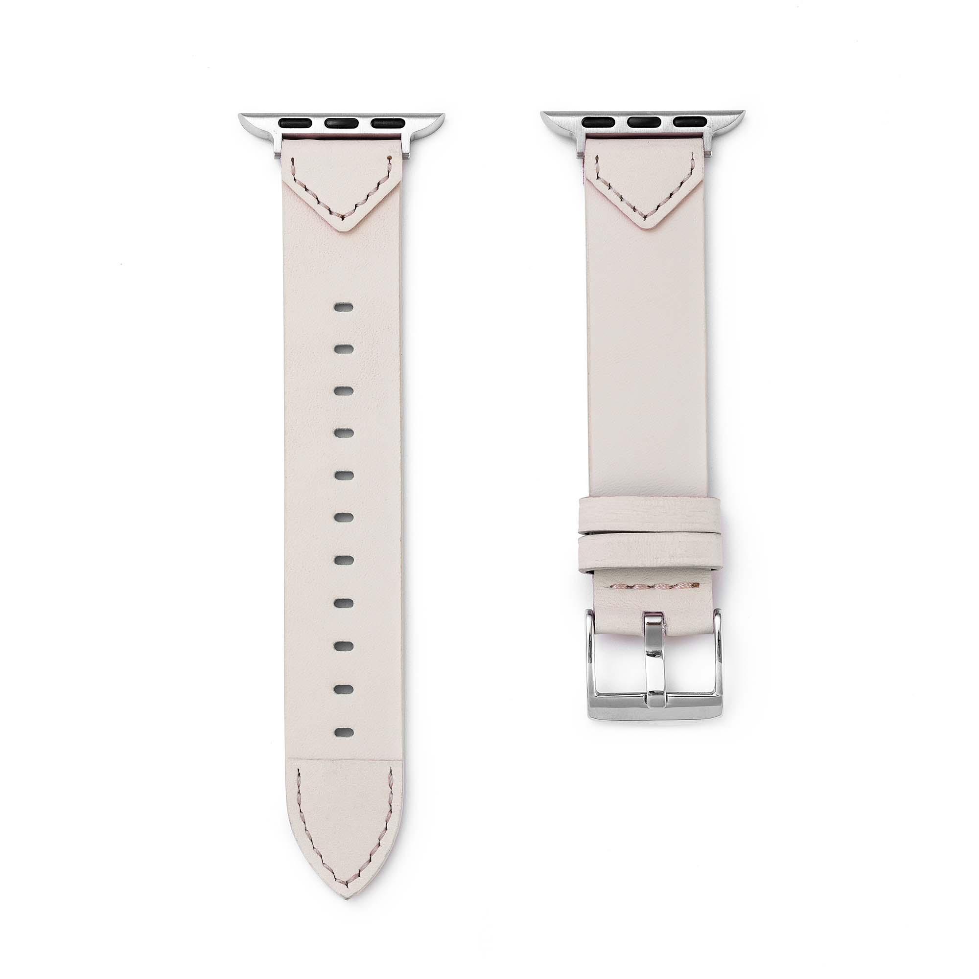 Two-Tone Leather Watch Band