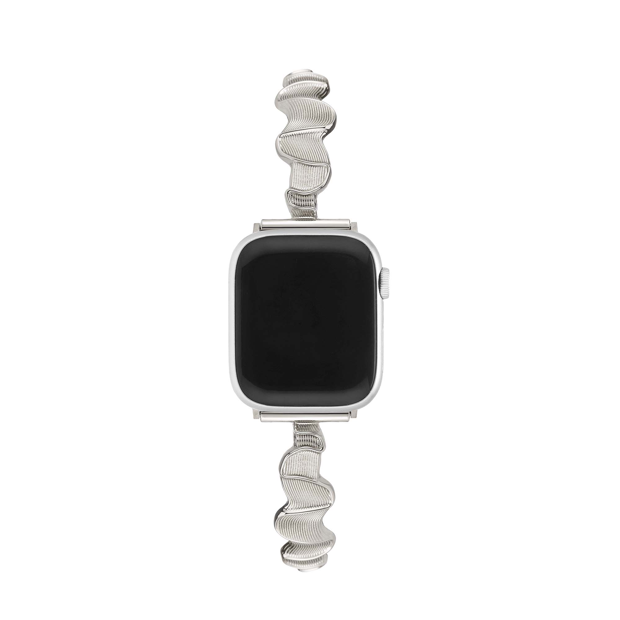 Sleek Wavy Metal Watch Band for Apple Watch