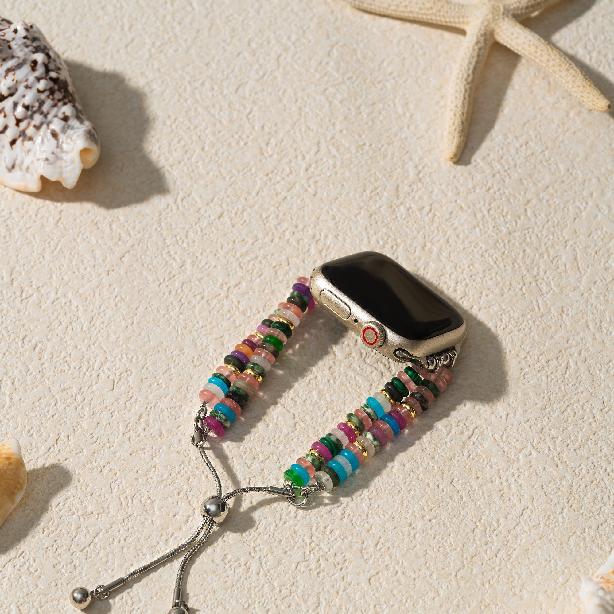 Rainbow Natural Stone Watch Band for Fitbit