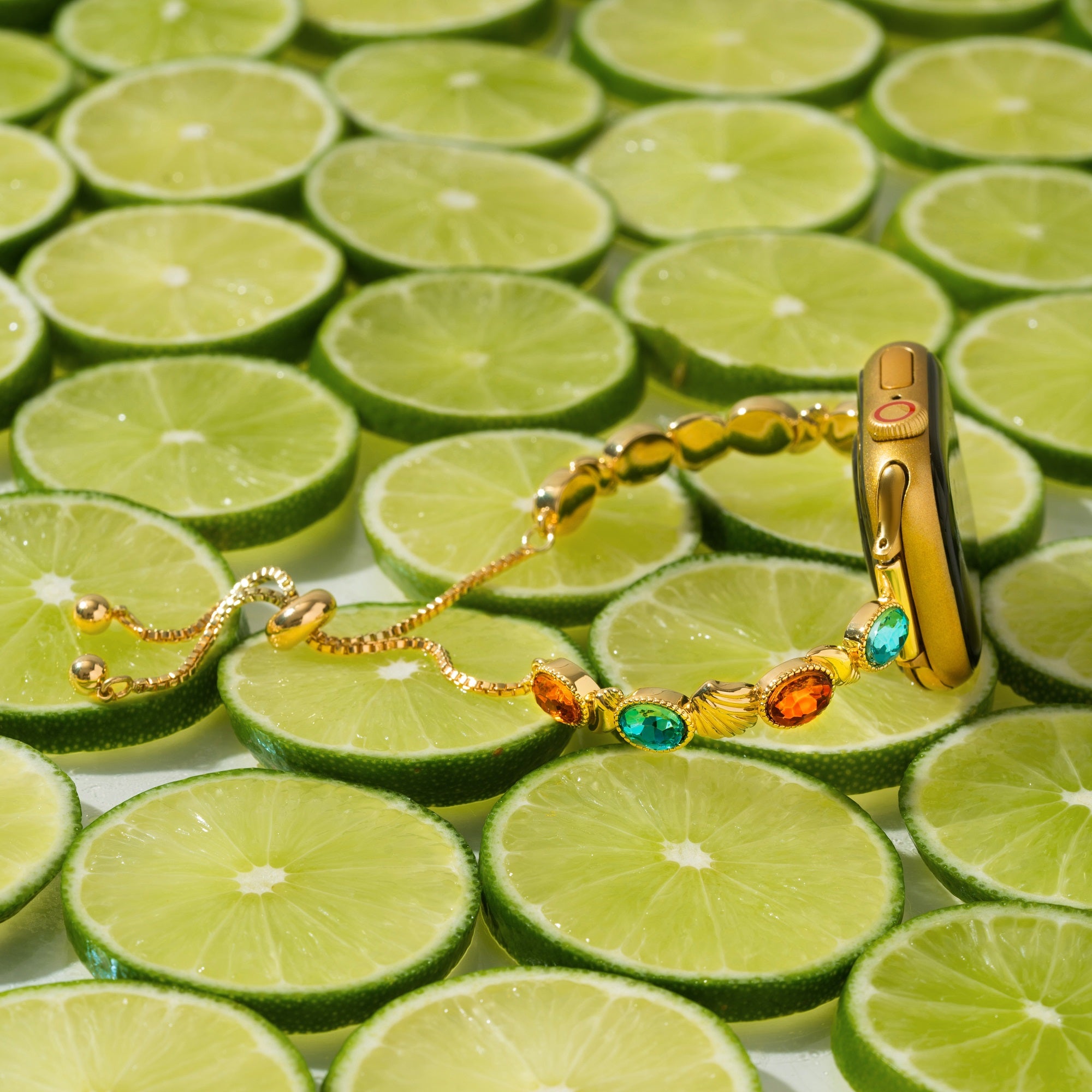 Tidal Gem 14ct Gold Plated Watch Band for Apple Watch