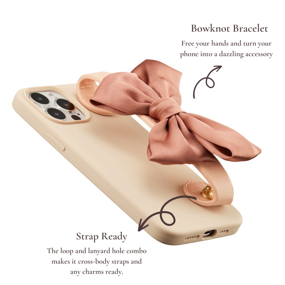 Bowknot Wristlet Phone Case