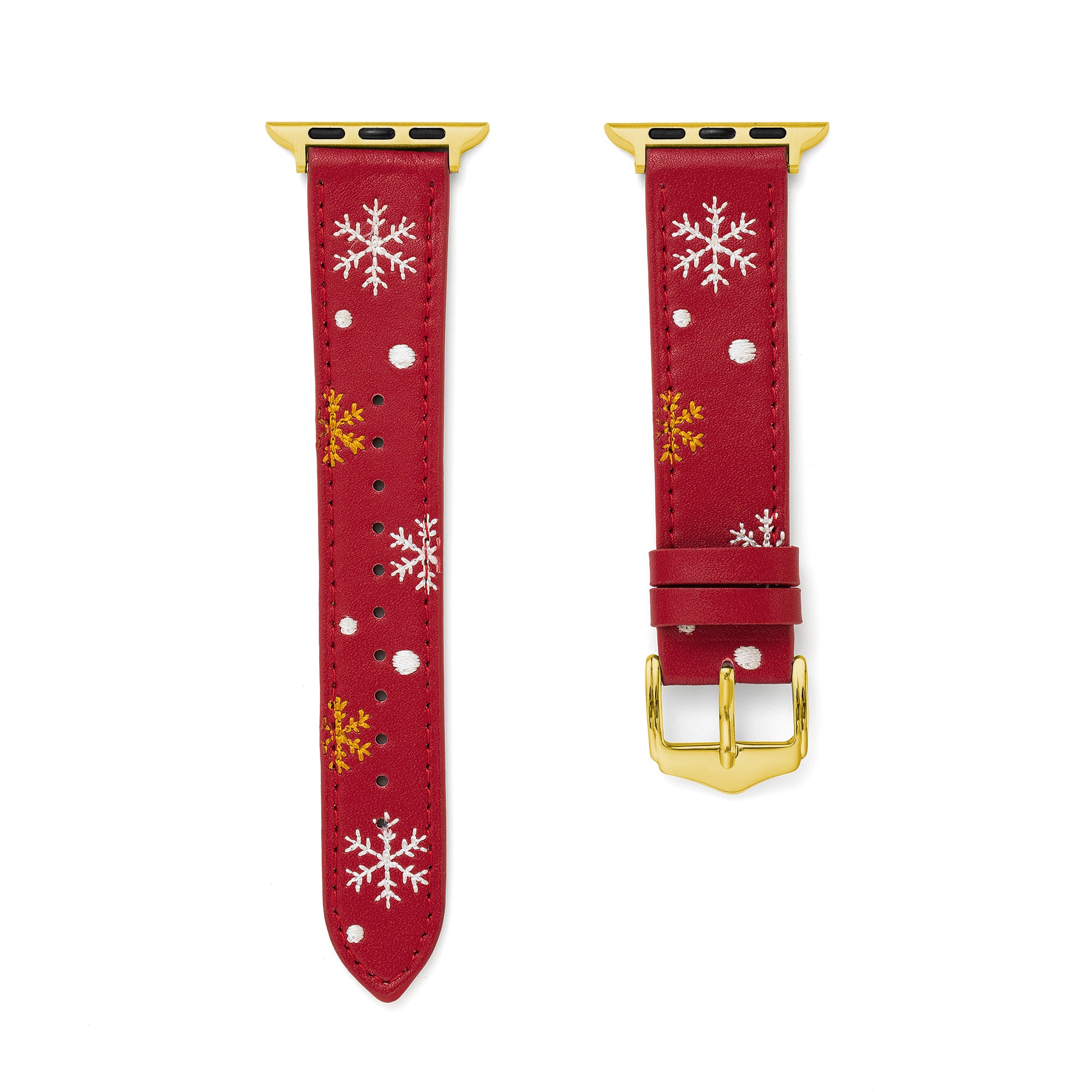 Christmas Snowflake Embroidered Watch Band for Apple Watch