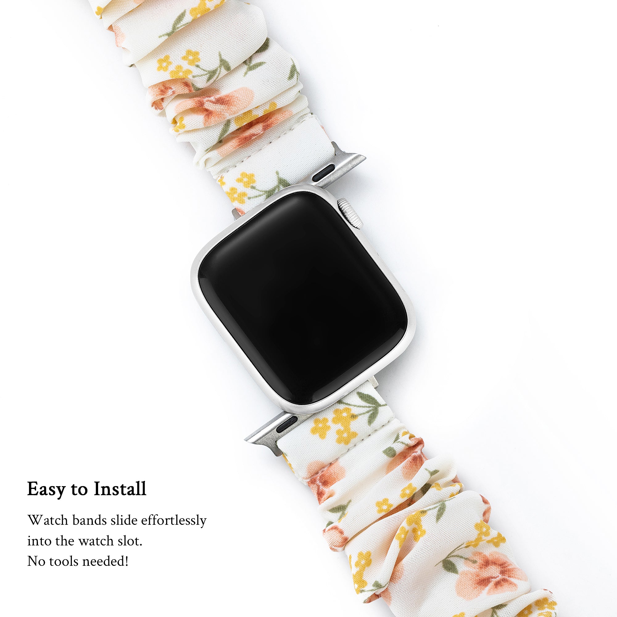 Elastic Floral Apple Watch Bracelet