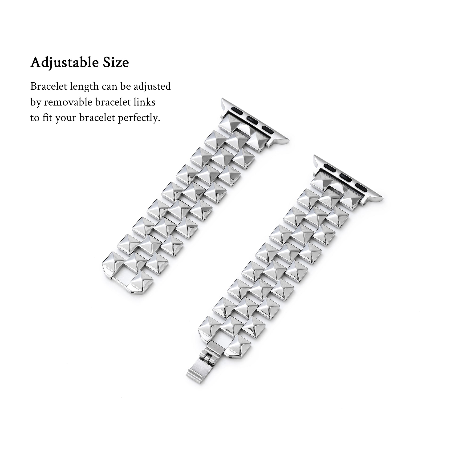 Stainless Steel Diamond Apple Watch Band