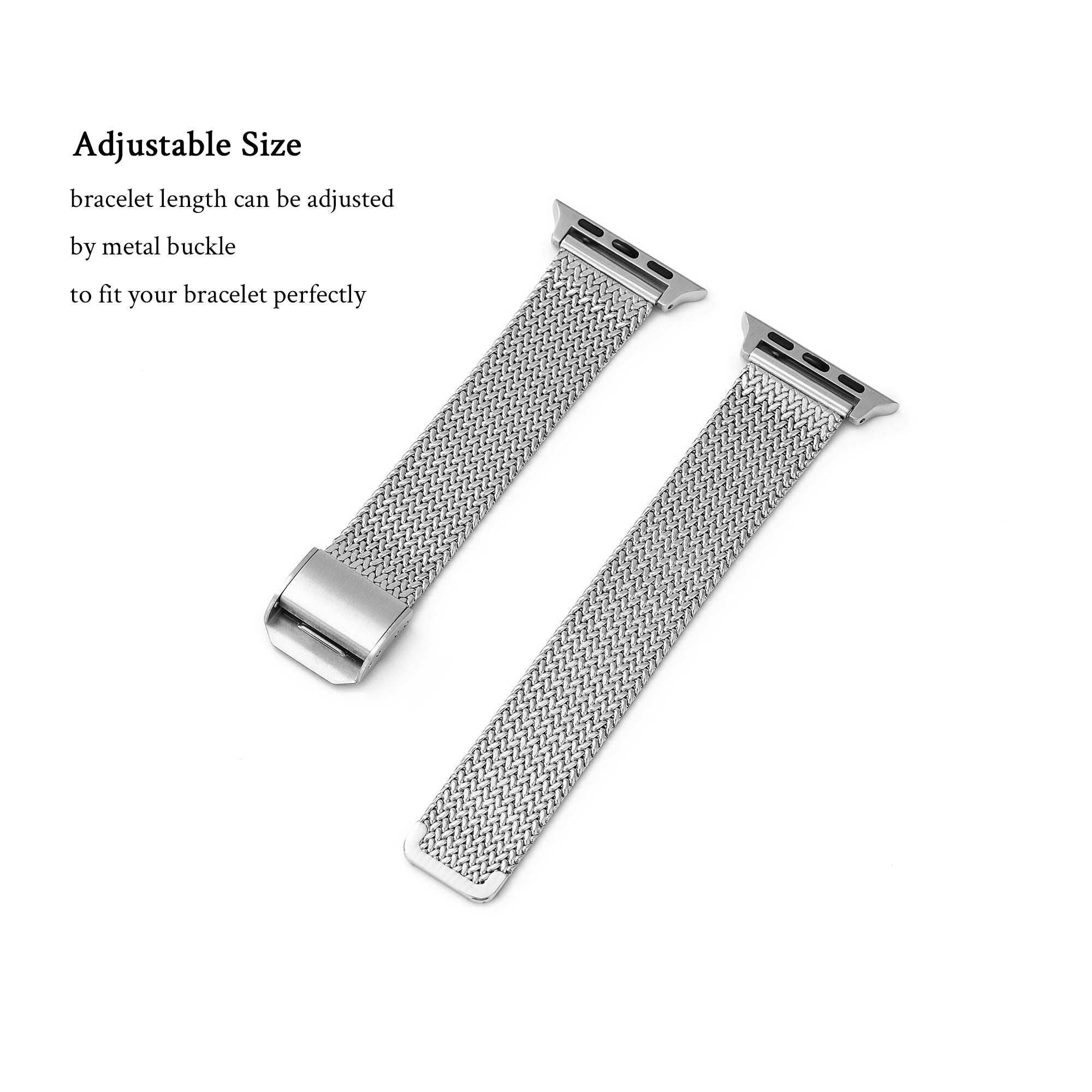 Polished Stainless Steel Apple Watch Band