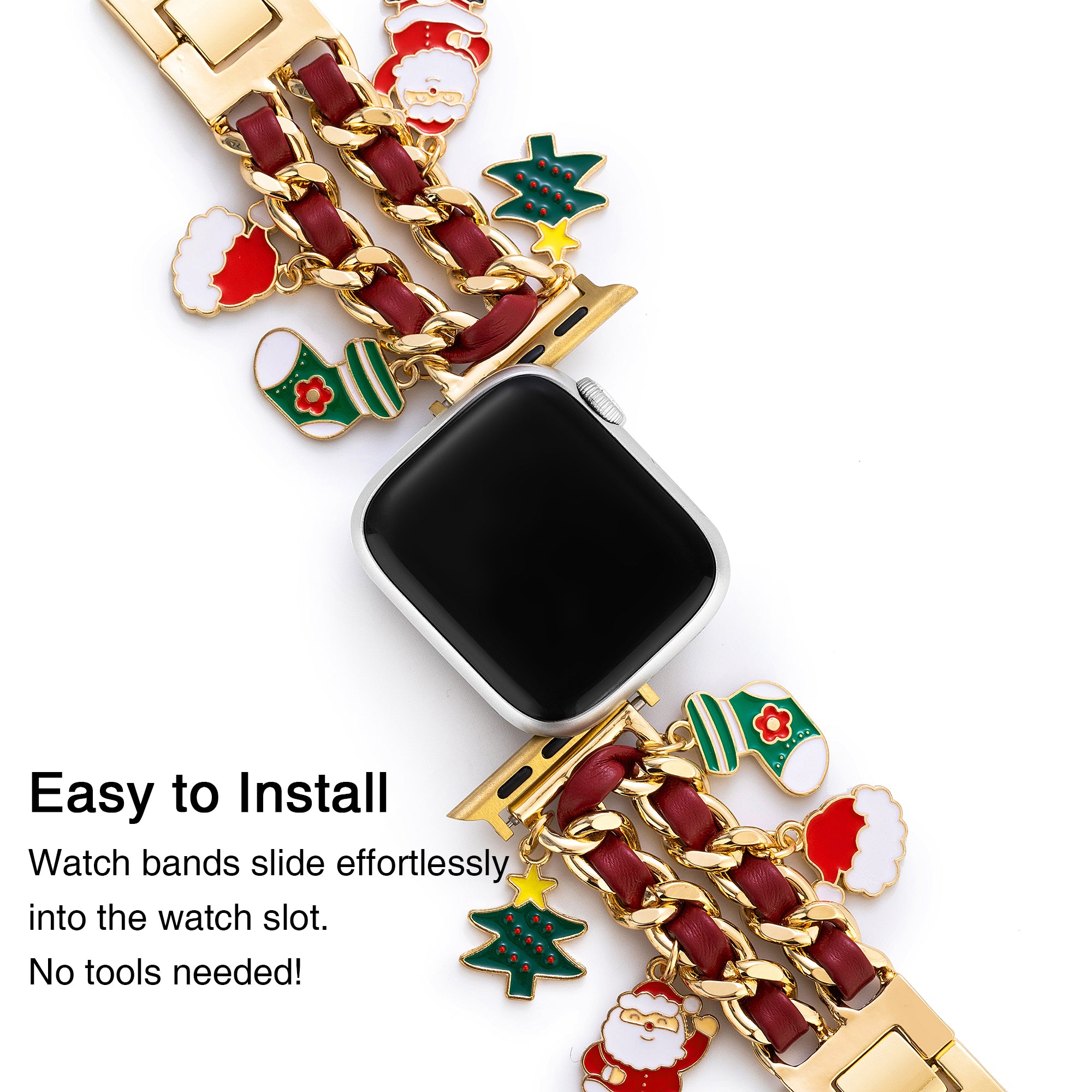 Christmas Double Twist Watch Band for Apple Watch