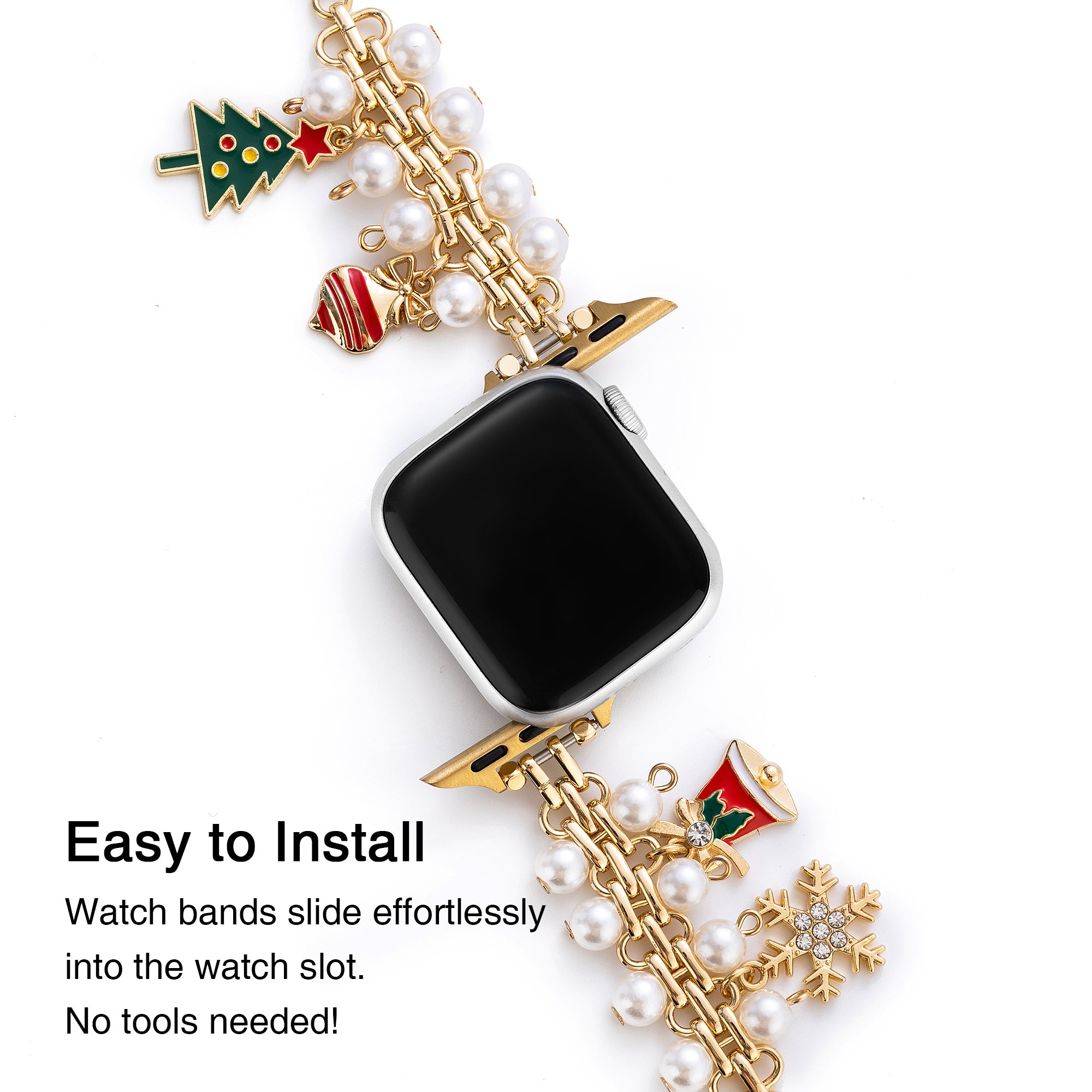 Christmas Pearly Watch Band for Apple Watch
