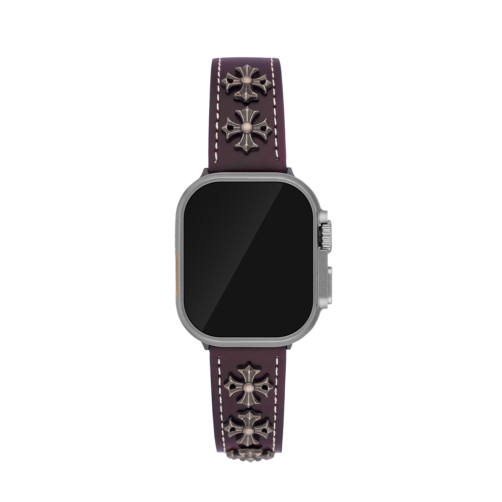 Apple Watch用ユニセックスクロスレザーウォッチバンド