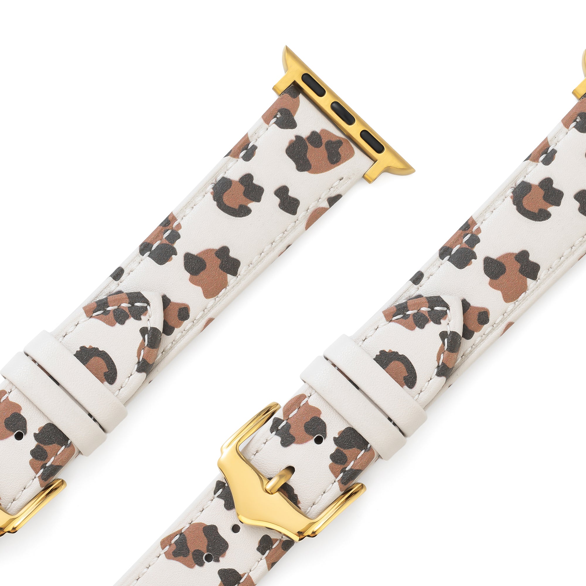 Women's Leopard Print Leather Watch Band for Apple Watch