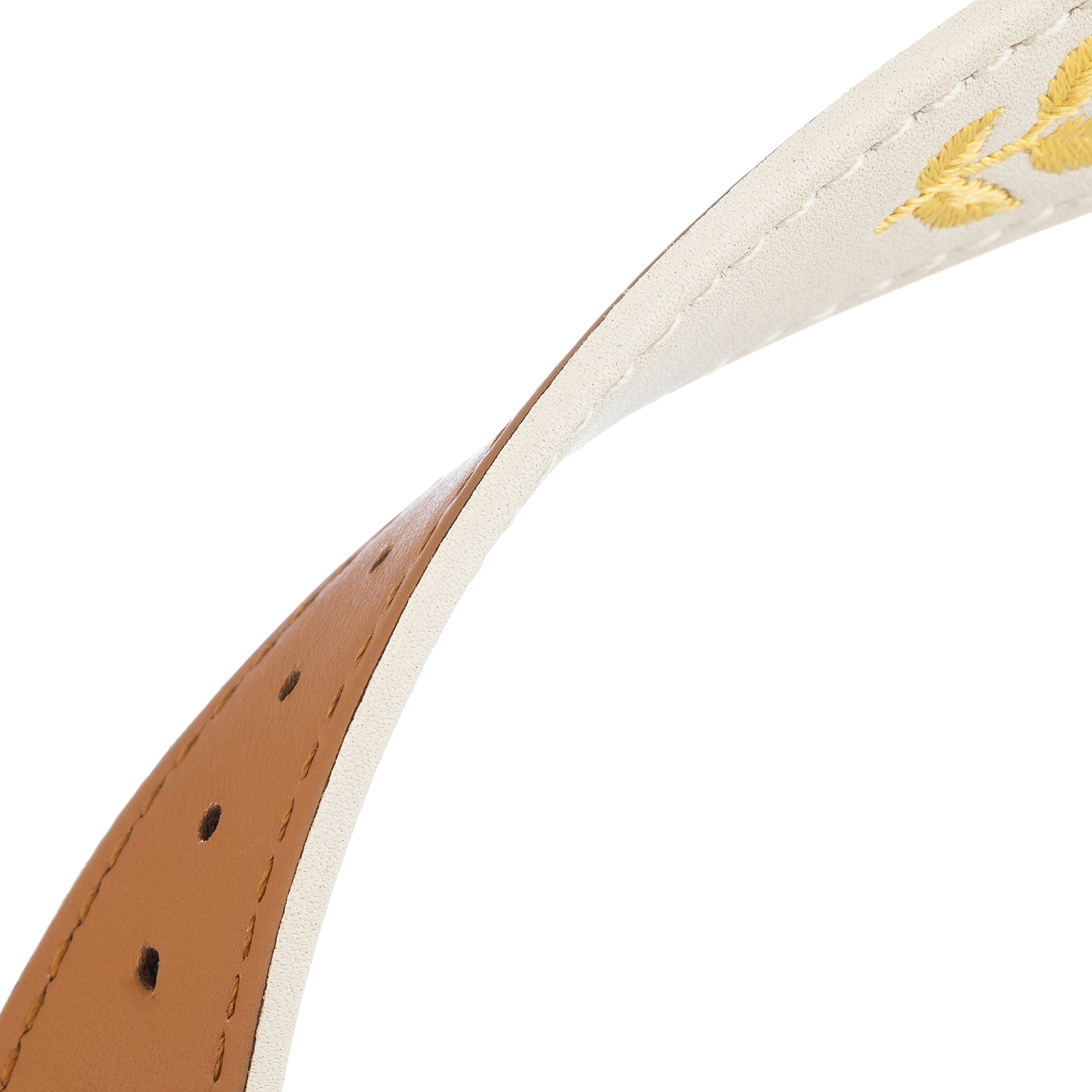 Apple Watch用レディース刺繍デイジーレザーウォッチバンド