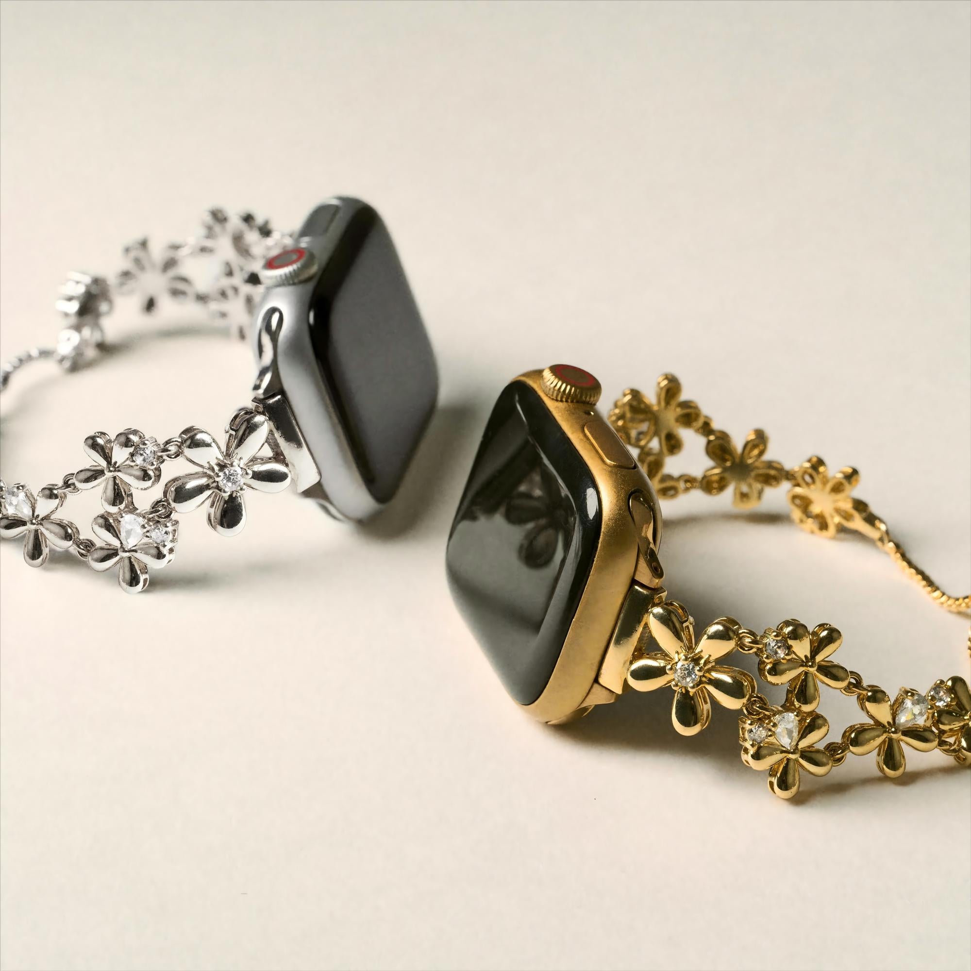 花が咲く腕時計バンド