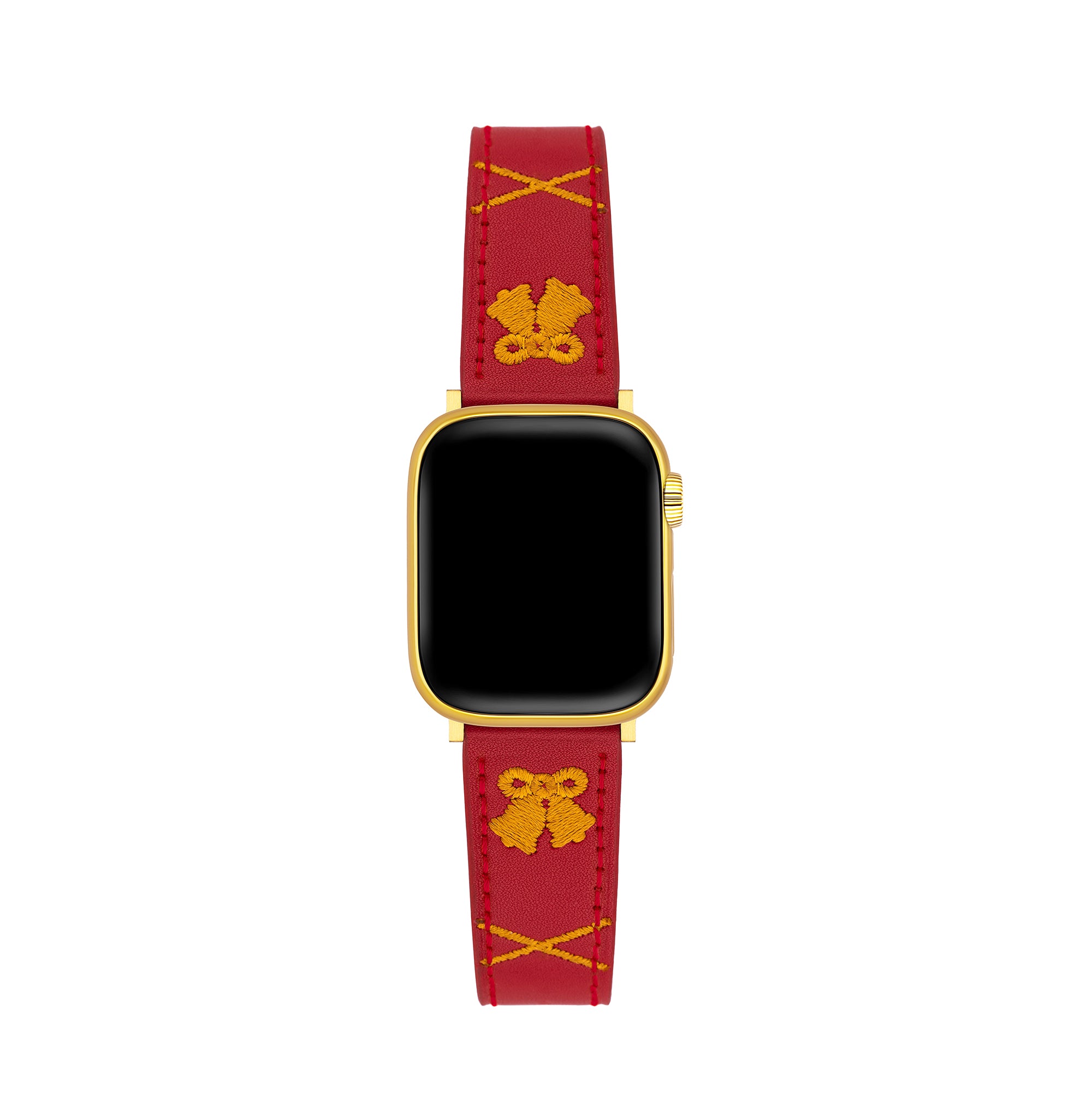 Christmas Bell Embroidered Watch Band for Apple Watch
