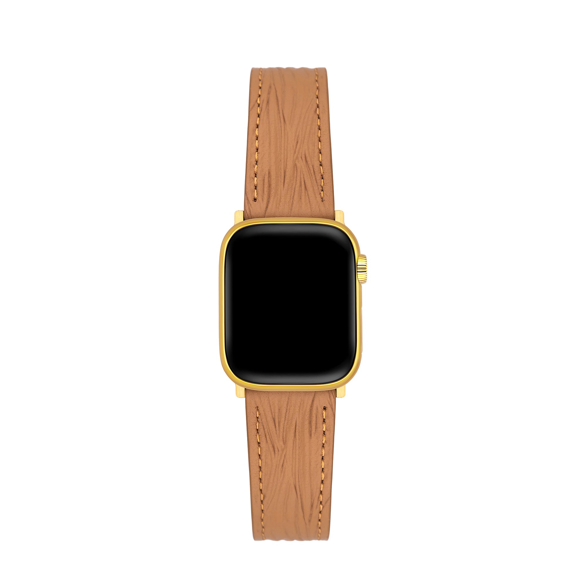 سوار ساعة نسائي من الجلد الحبيبي بتصميم عتيق لساعة Apple Watch
