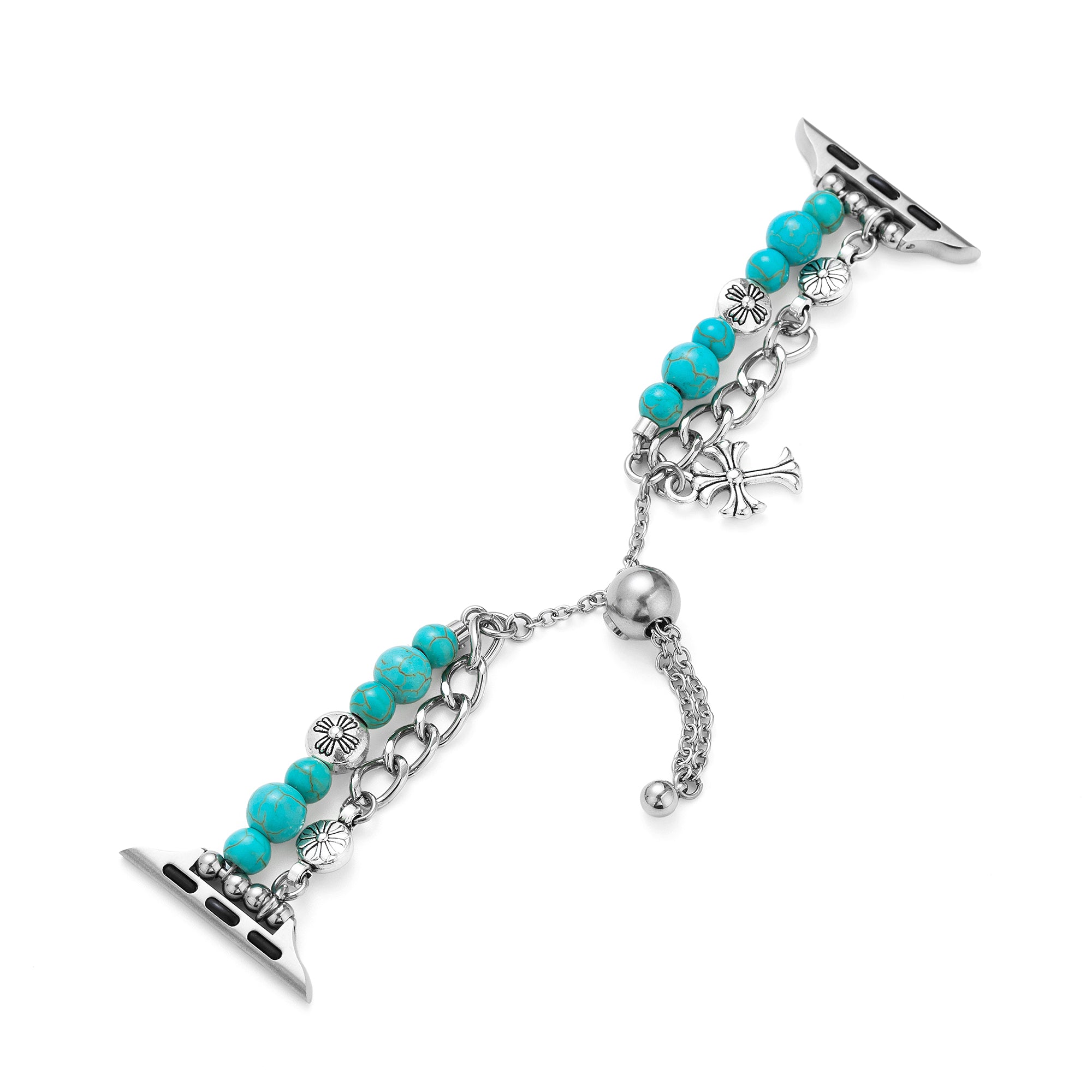 Women’s Turquoise Beaded Watch Band for Apple Watch