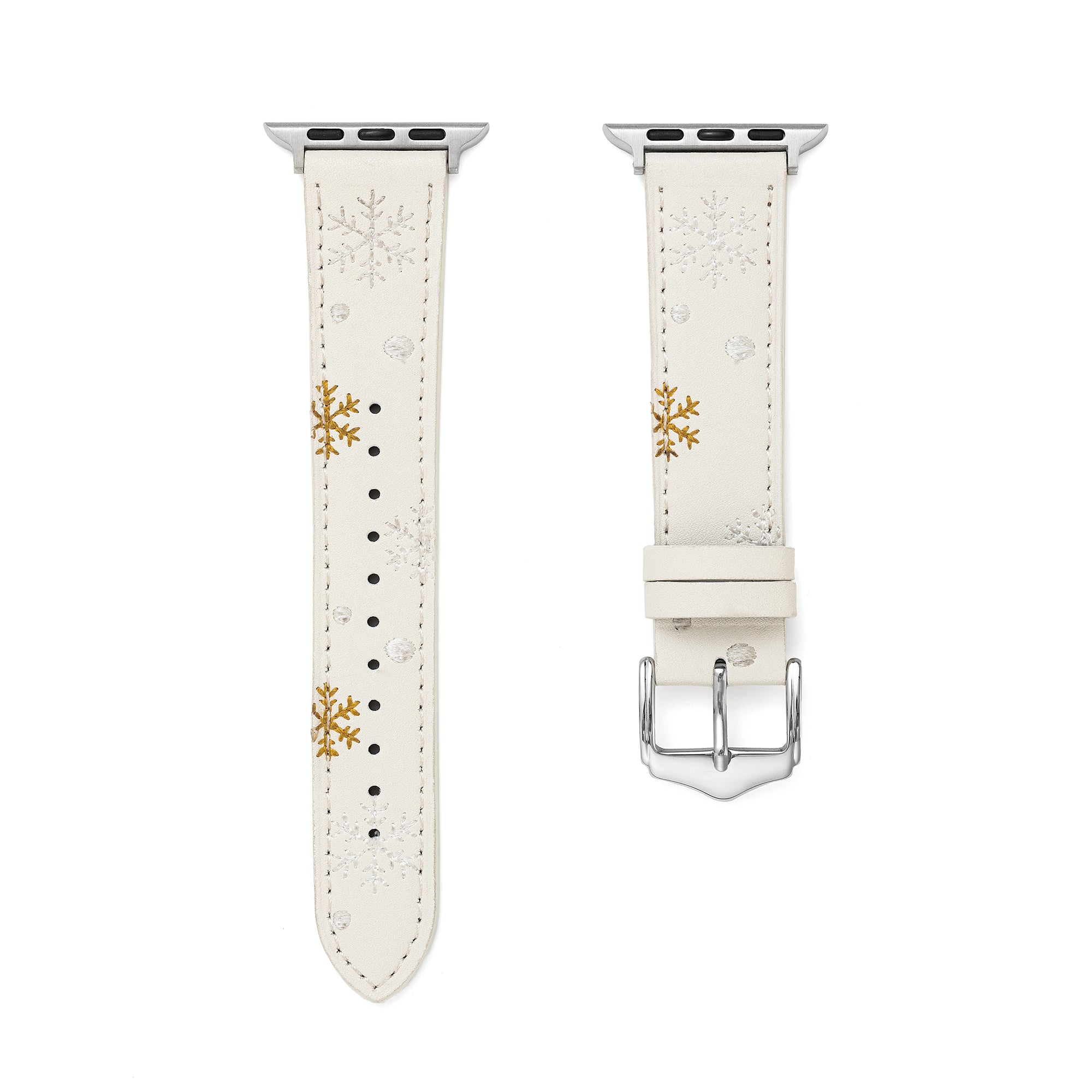 Christmas Snowflake Embroidered Watch Band for Apple Watch