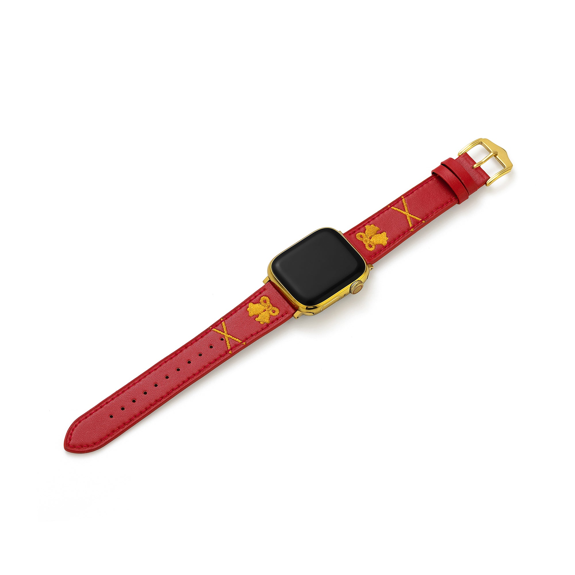 Christmas Bell Embroidered Watch Band for Apple Watch