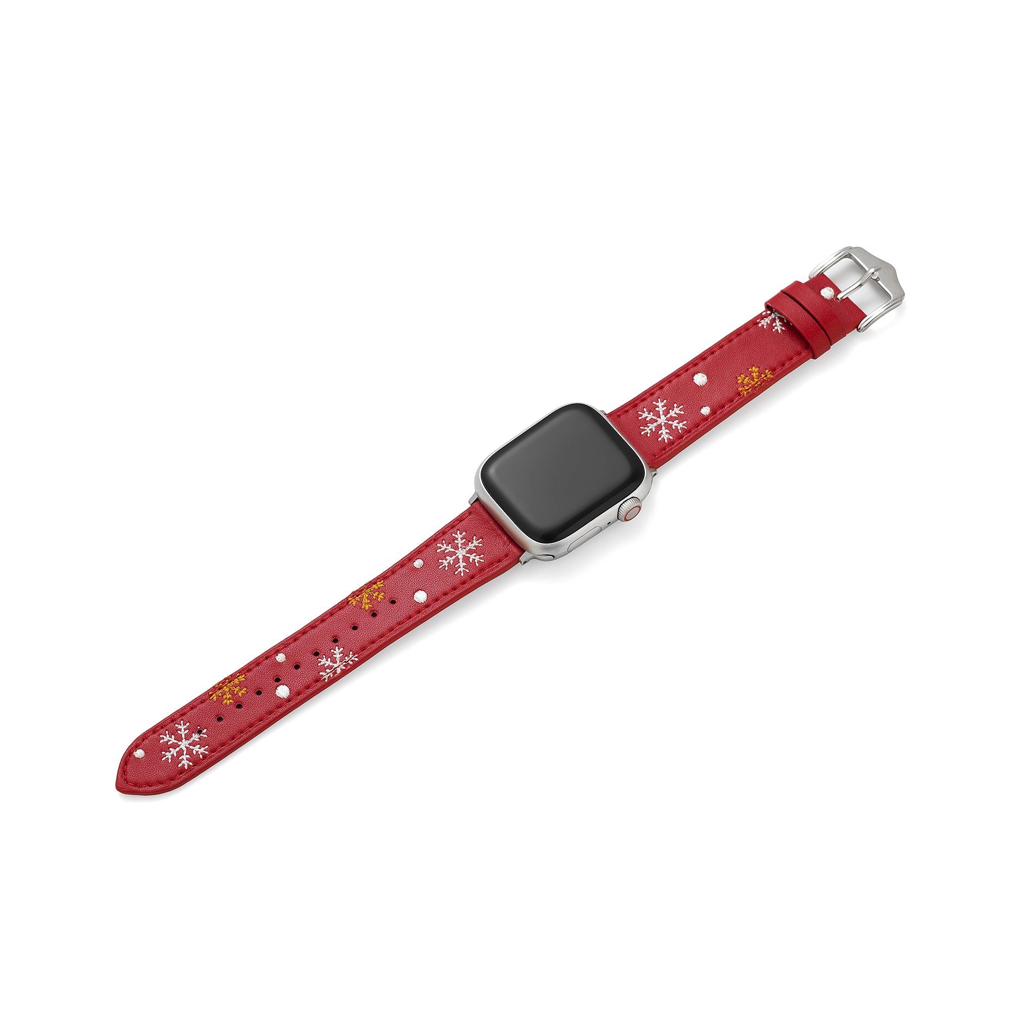 Christmas Snowflake Embroidered Watch Band for Apple Watch
