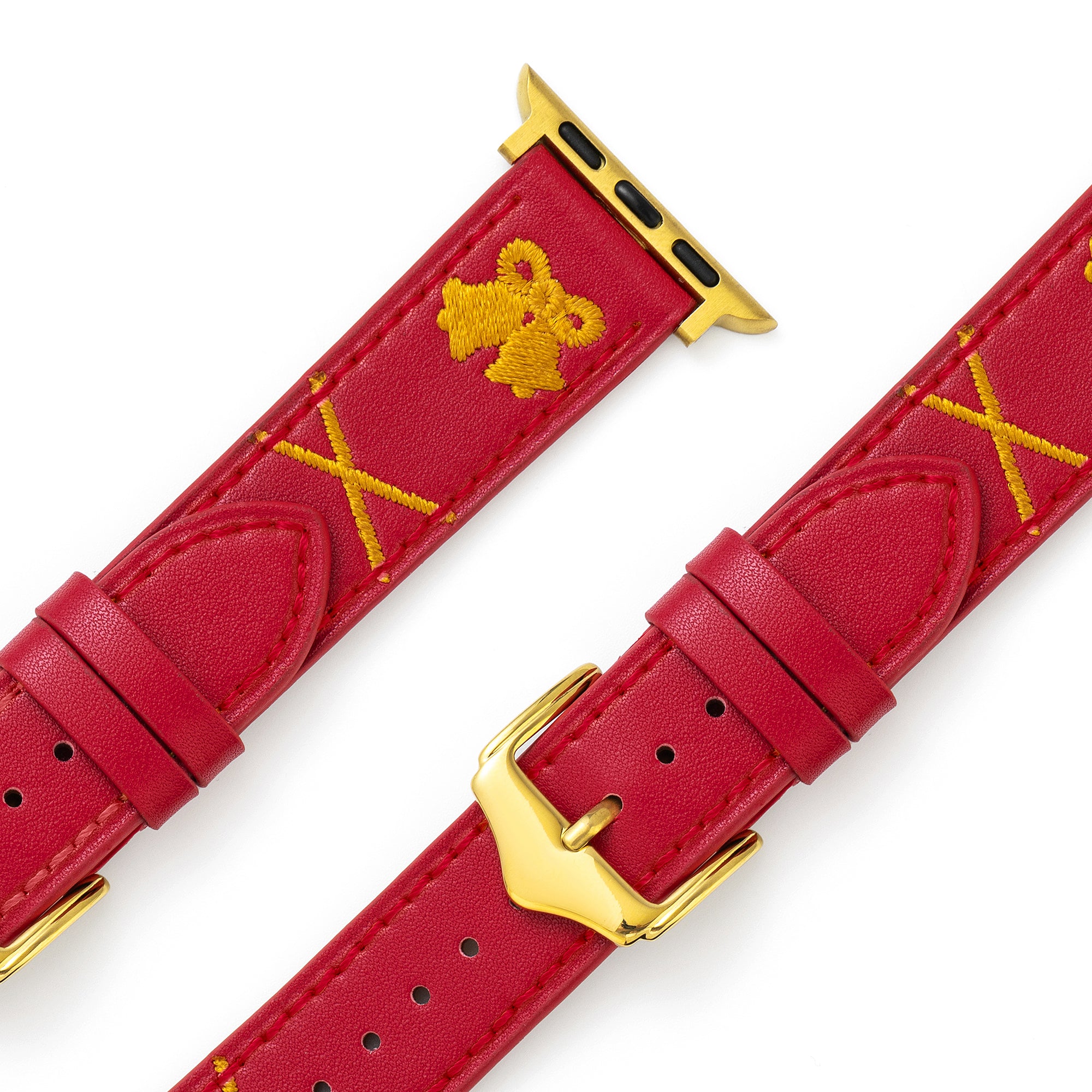 Christmas Bell Embroidered Watch Band for Apple Watch